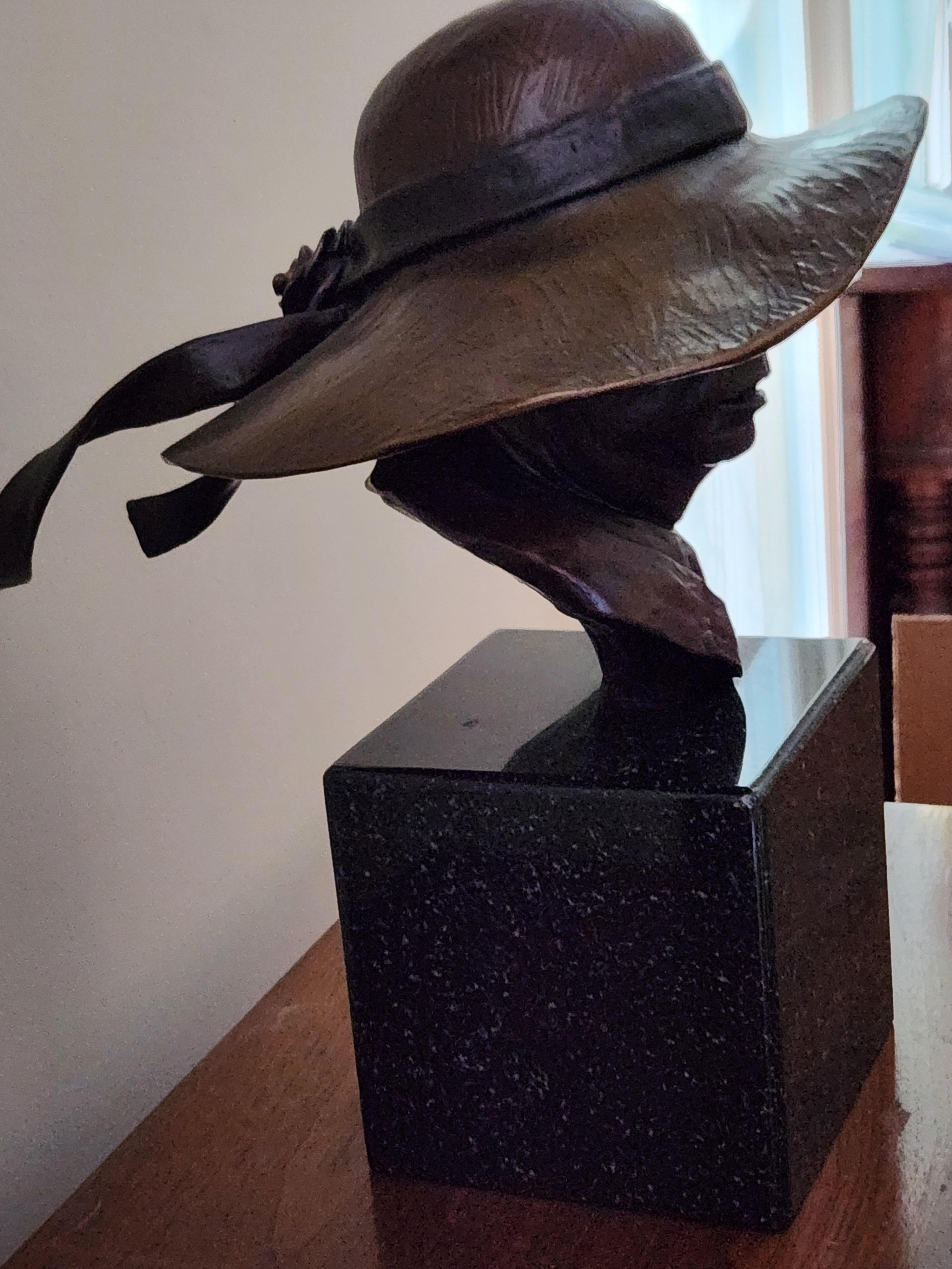 Yvonne - Realist Sculpture by W Stanley Proctor