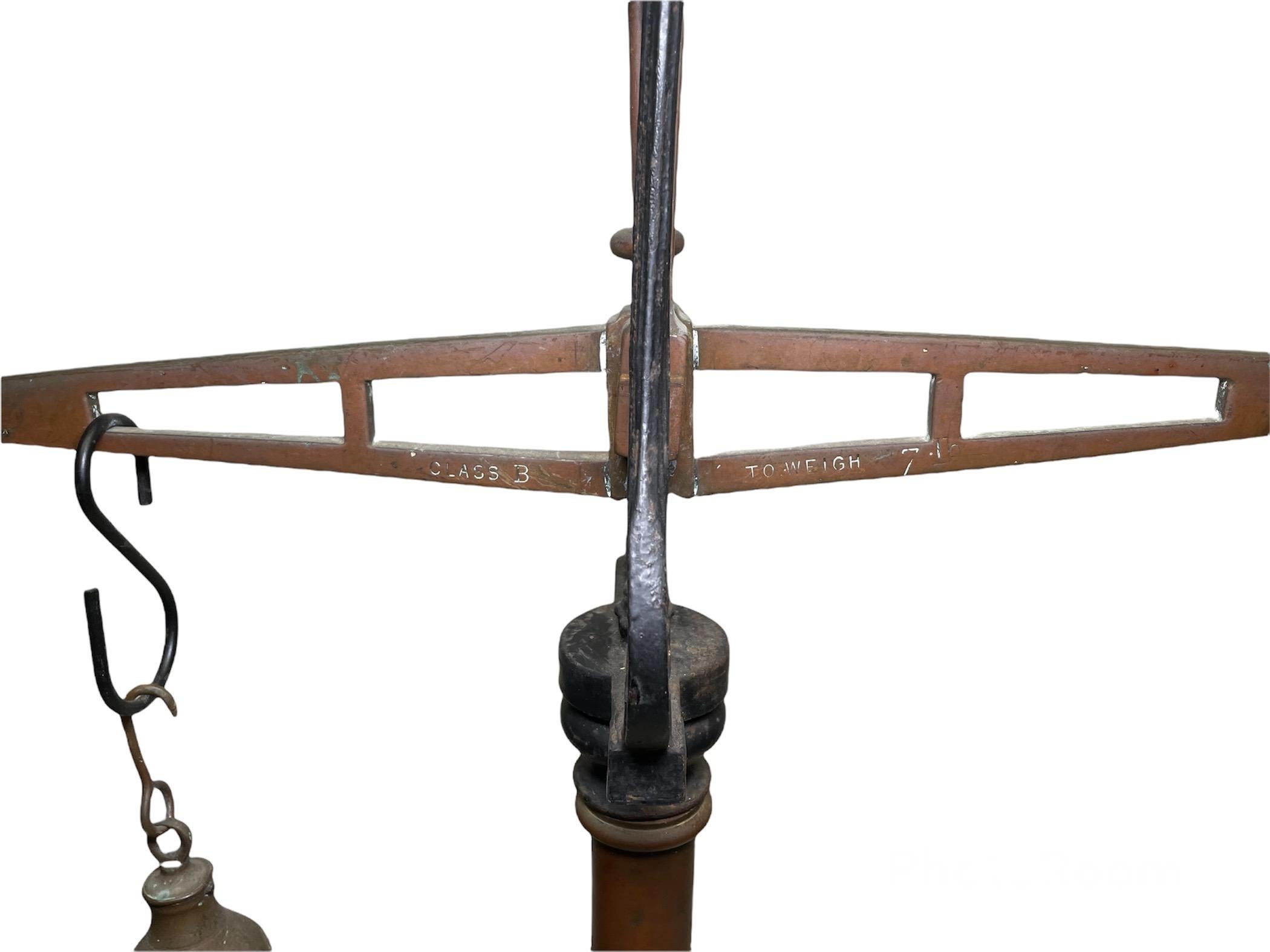 Victorian W.& T. Avery Brass/ Cast Iron Beam Scale For Sale