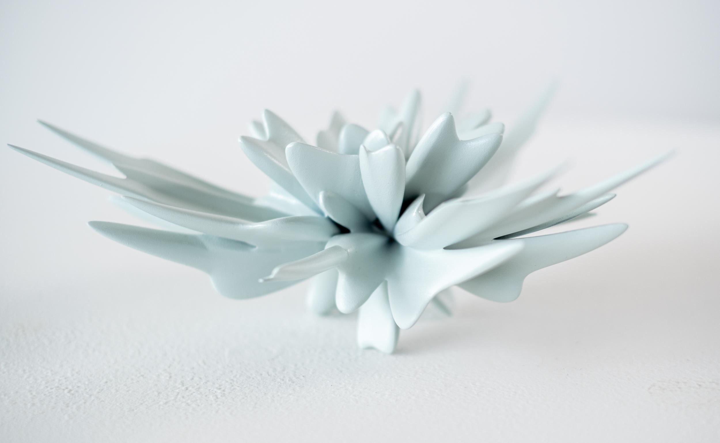 W.W. Hung created this contemporary abstract indoor sculpture from resin.
This elegant sculpture was made using 3-D modeling software and computer printing. Study No. 7’s organic form is designed to emulate complex patterns found in nature. It is