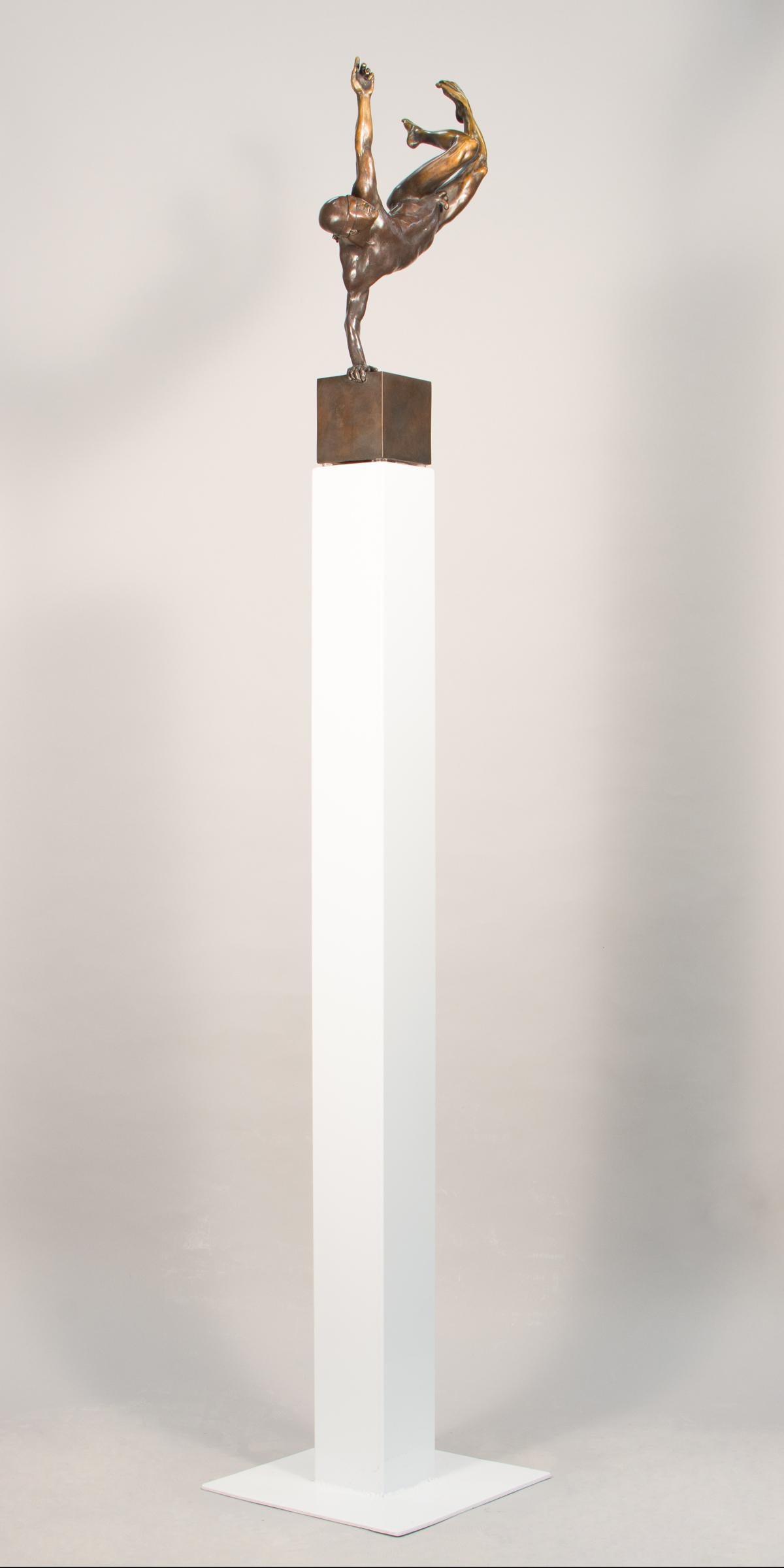 Anelito 3/9 - maschio, nudo, figurativo, statuetta, scultura in bronzo in vendita 3