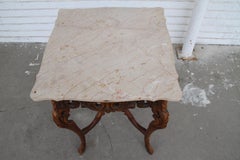 W & Z Rococo Style Marble Entry or Side Table