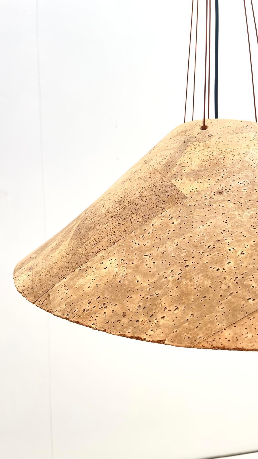 Mid-Century moderno W. Zanoth e Ingo Maurer - Ciondolo in sughero in vendita