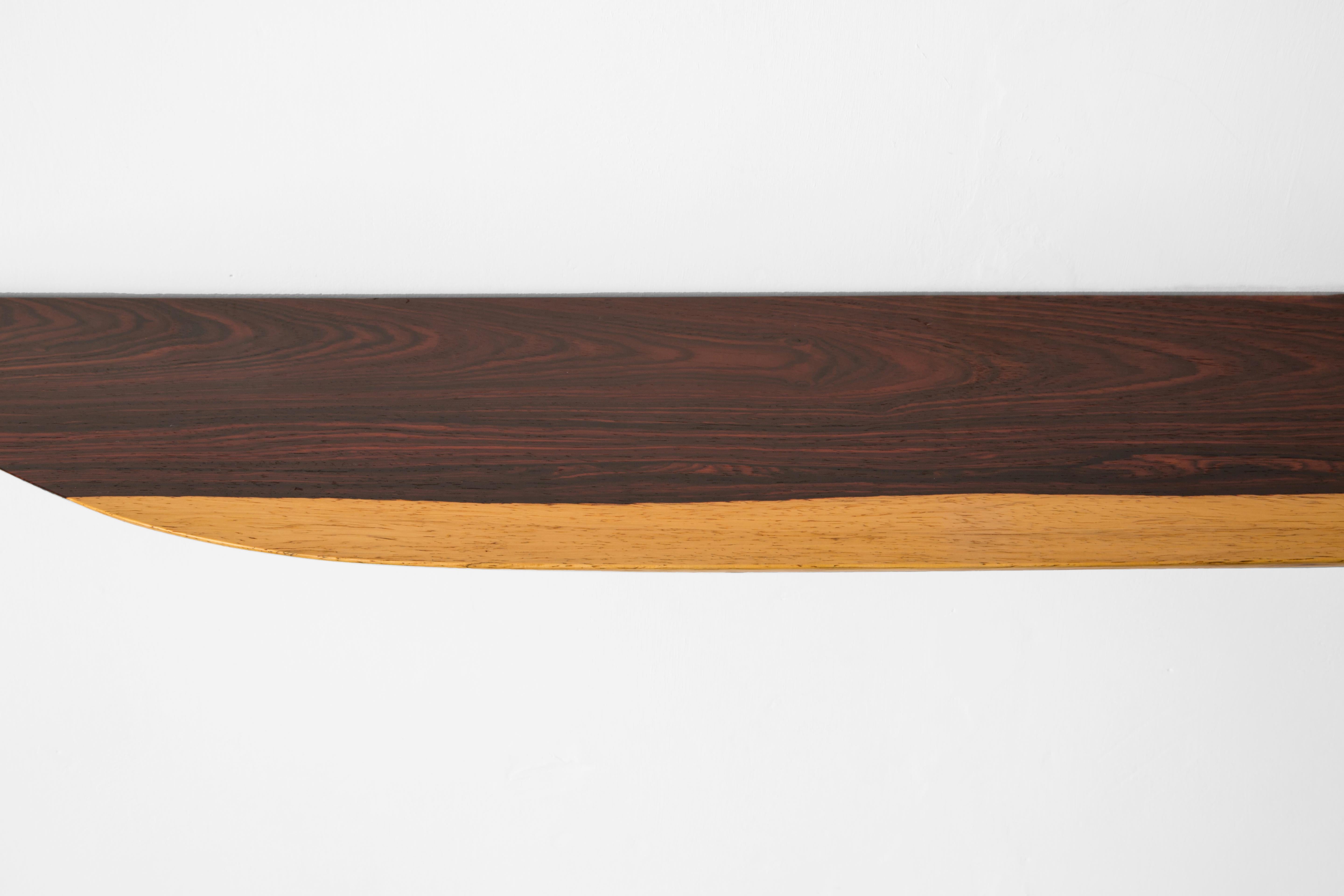 Post-Modern W0049 Wall Hanging Shelf in Cocobolo Wood by Jörg Pietschmann For Sale