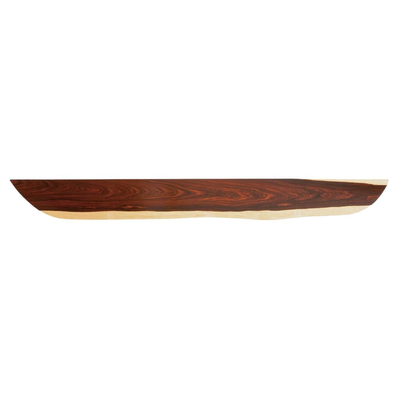 W0049 Wall Hanging Shelf in Cocobolo Wood by Jörg Pietschmann