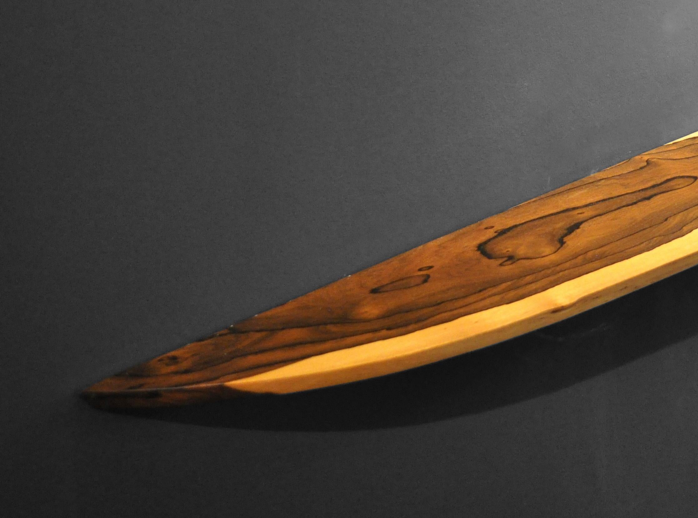 Other W0099 Wall Hanging Shelf in Zirikote Wood by Jörg Pietschmann For Sale