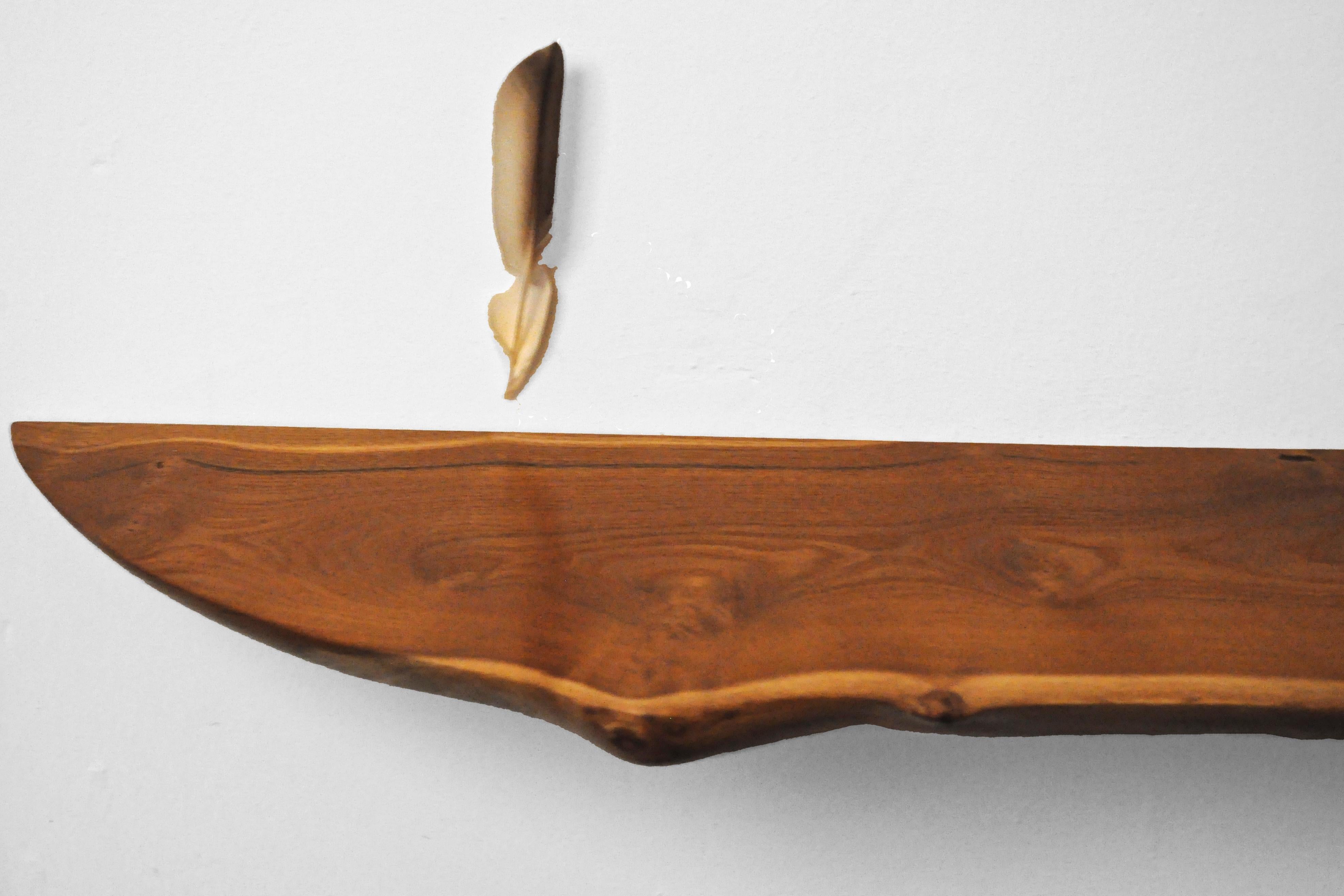 Post-Modern W0118 Wall Hanging Shelf in Mulberry Wood by Jörg Pietschmann For Sale