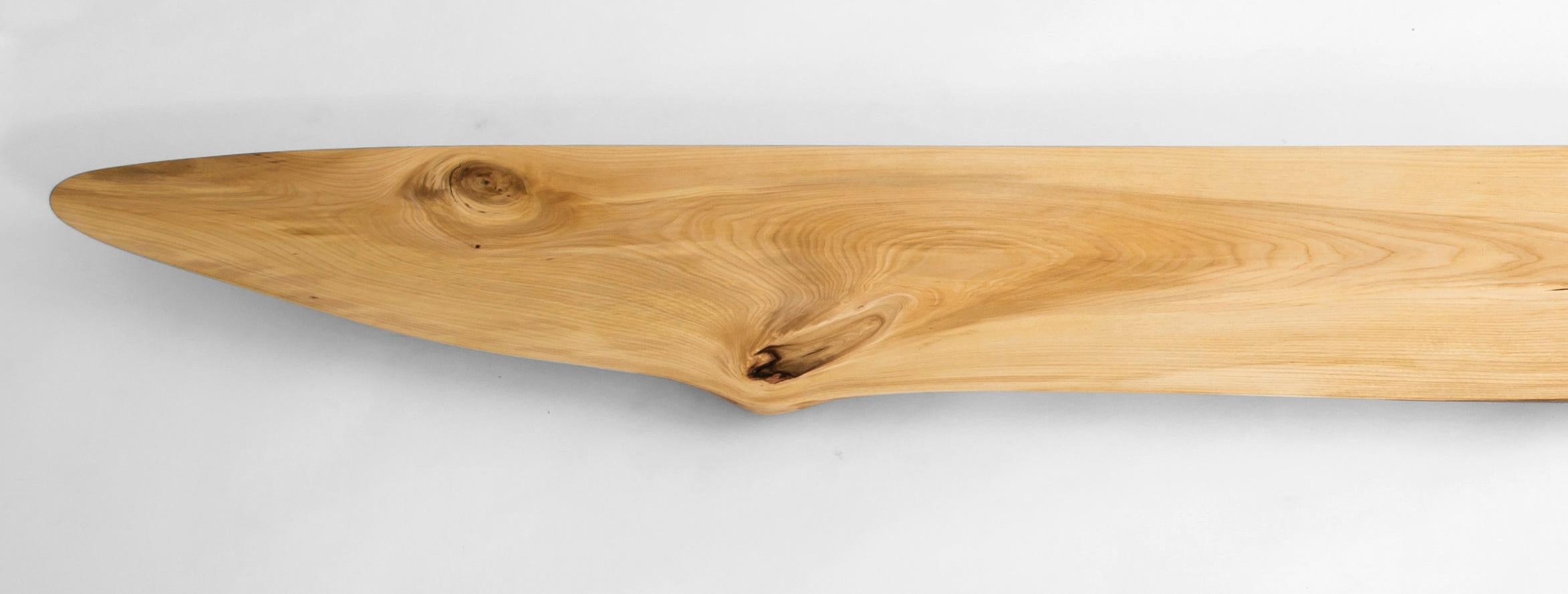 Other W1013 Wall Hanging Shelf in Wych Elm Wood by Jörg Pietschmann For Sale