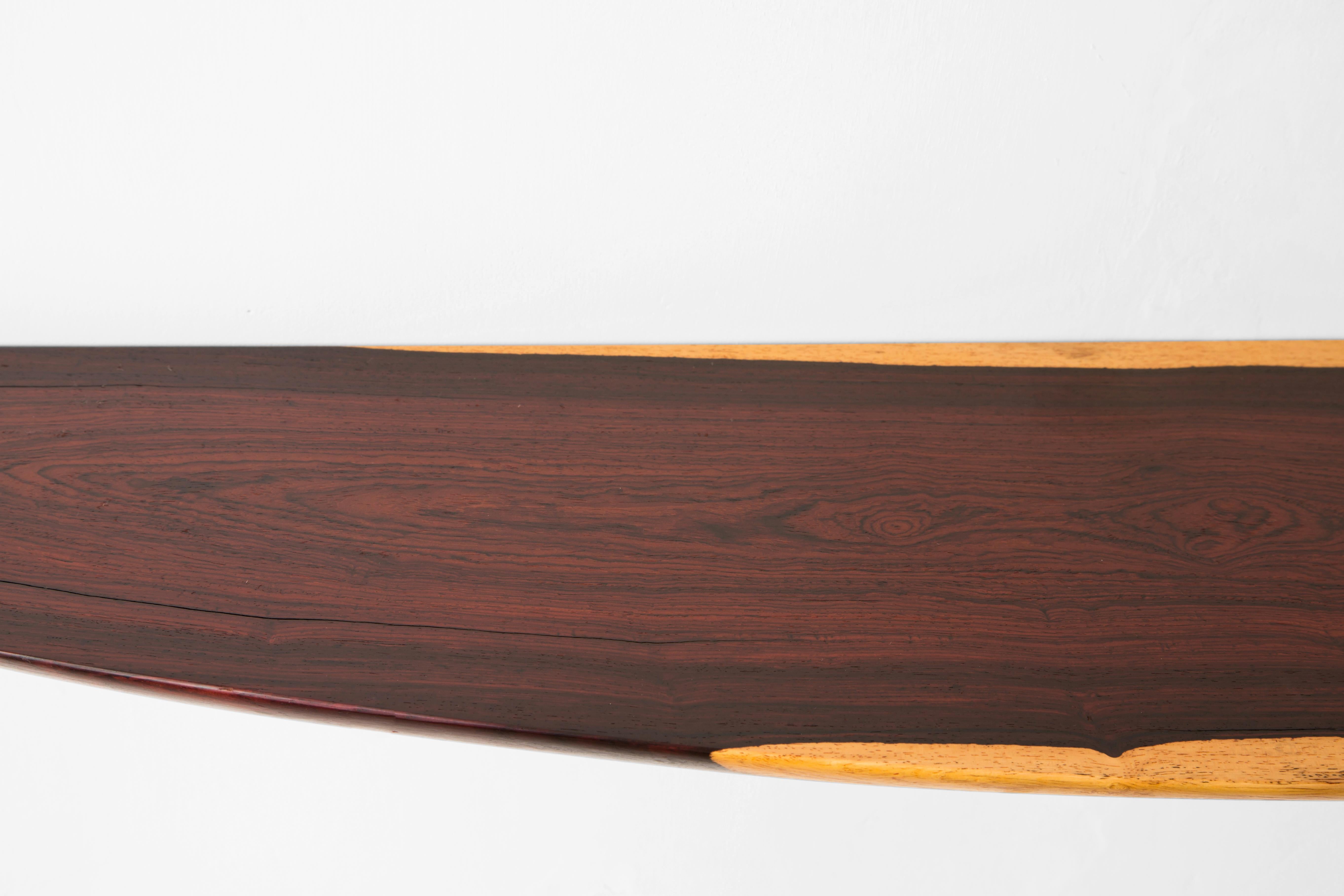 Contemporary W1070 Wall Hanging Shelf in Cocobolo Wood by Jörg Pietschmann For Sale