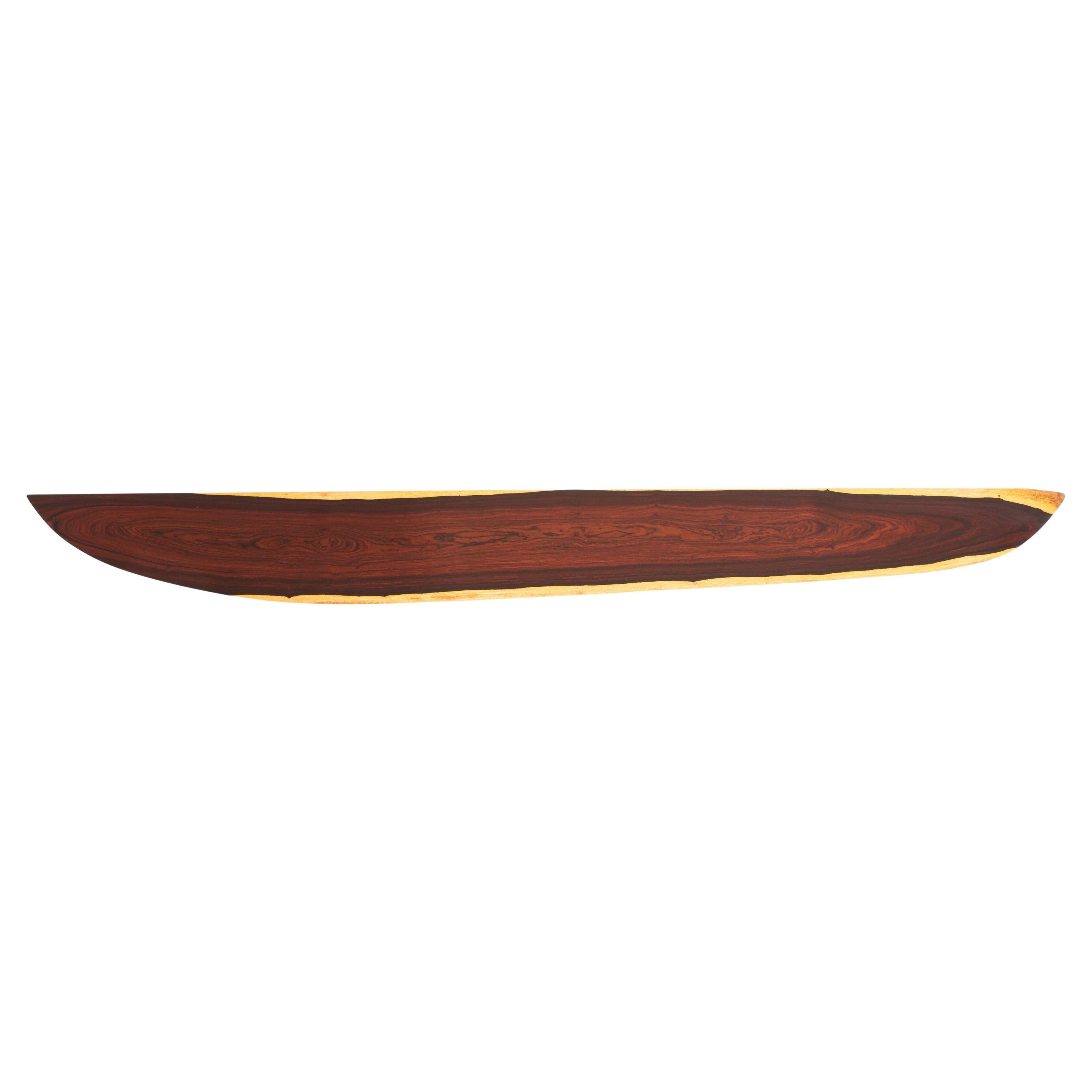 W1070 Wall Hanging Shelf in Cocobolo Wood by Jörg Pietschmann