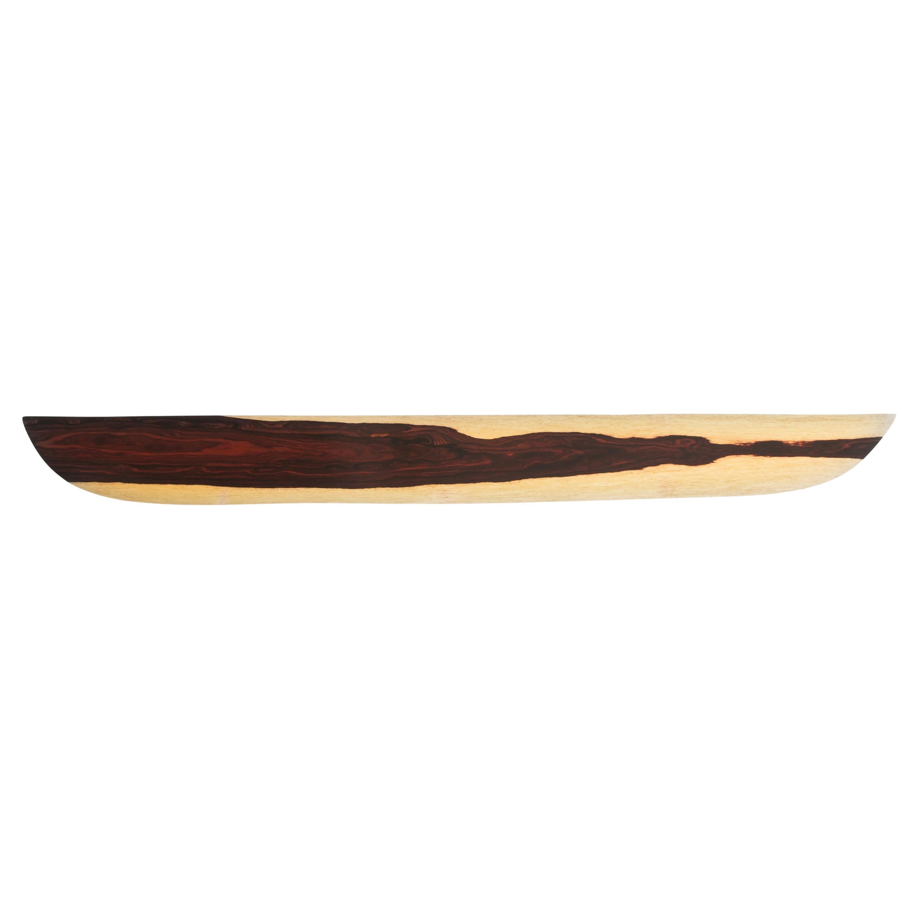 W1121 Wall Hanging Shelf in Cocobolo Wood by Jörg Pietschmann