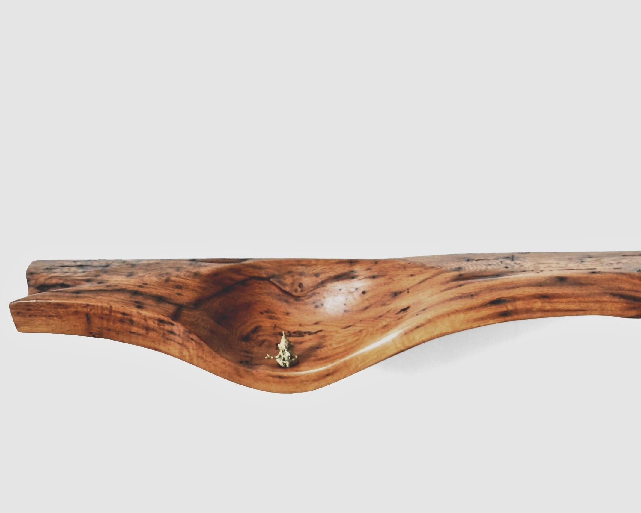 Postmoderno W1214 Wall Hanging Shelf in Natural Oak Wood by Jörg Pietschmann in vendita