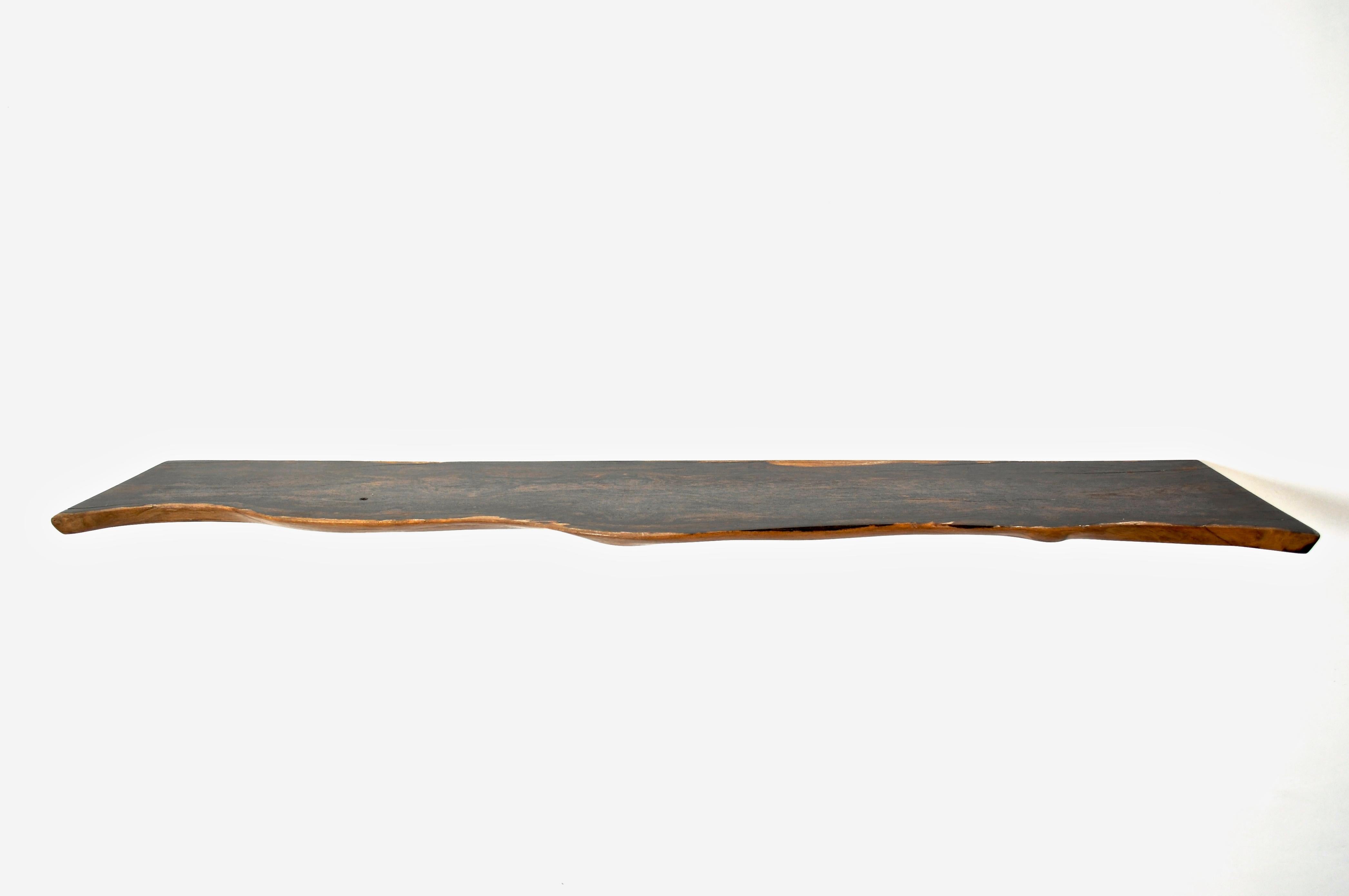 W1224 Wall Hanging Shelf in Zirikote Dark Wood by Jörg Pietschmann In condizioni ottime in vendita a Geneve, CH