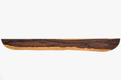 W1234 Wall Hanging Shelf in Zirikote Wood by Jörg Pietschmann