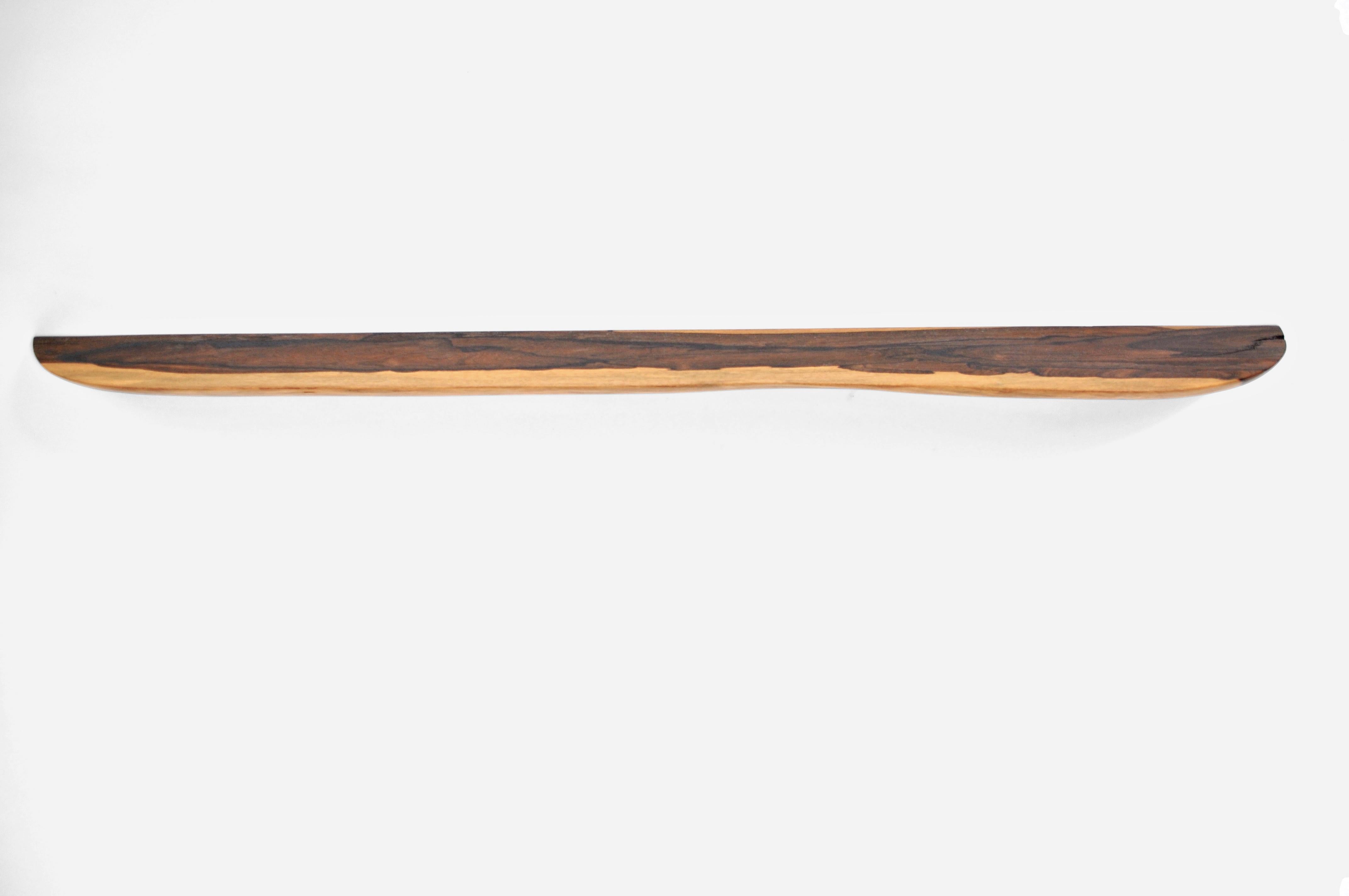 W1234 Wall Hanging Shelf in Zirikote Wood by Jörg Pietschmann In Excellent Condition For Sale In Geneve, CH
