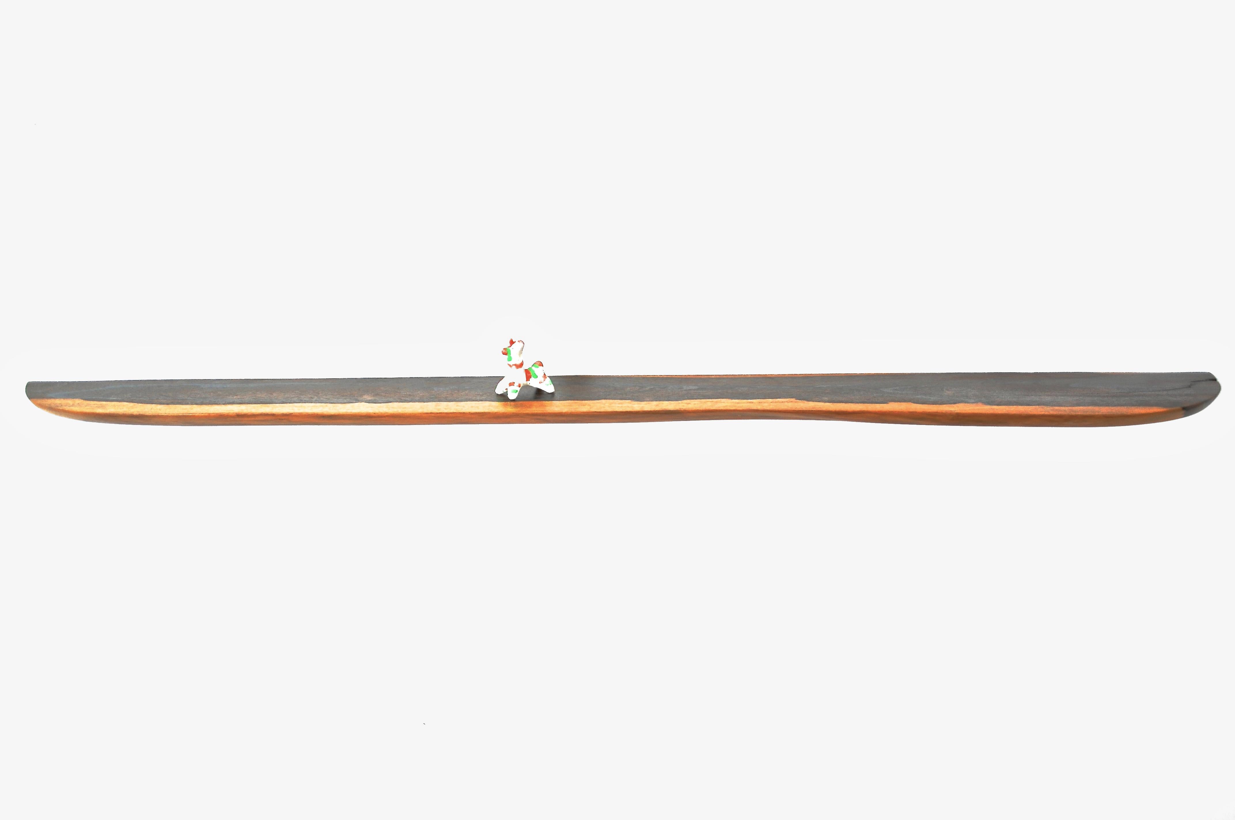 Contemporary W1234 Wall Hanging Shelf in Zirikote Wood by Jörg Pietschmann For Sale