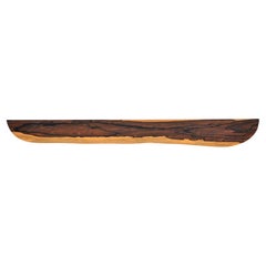 W1234 Wall Hanging Shelf in Zirikote Wood by Jörg Pietschmann