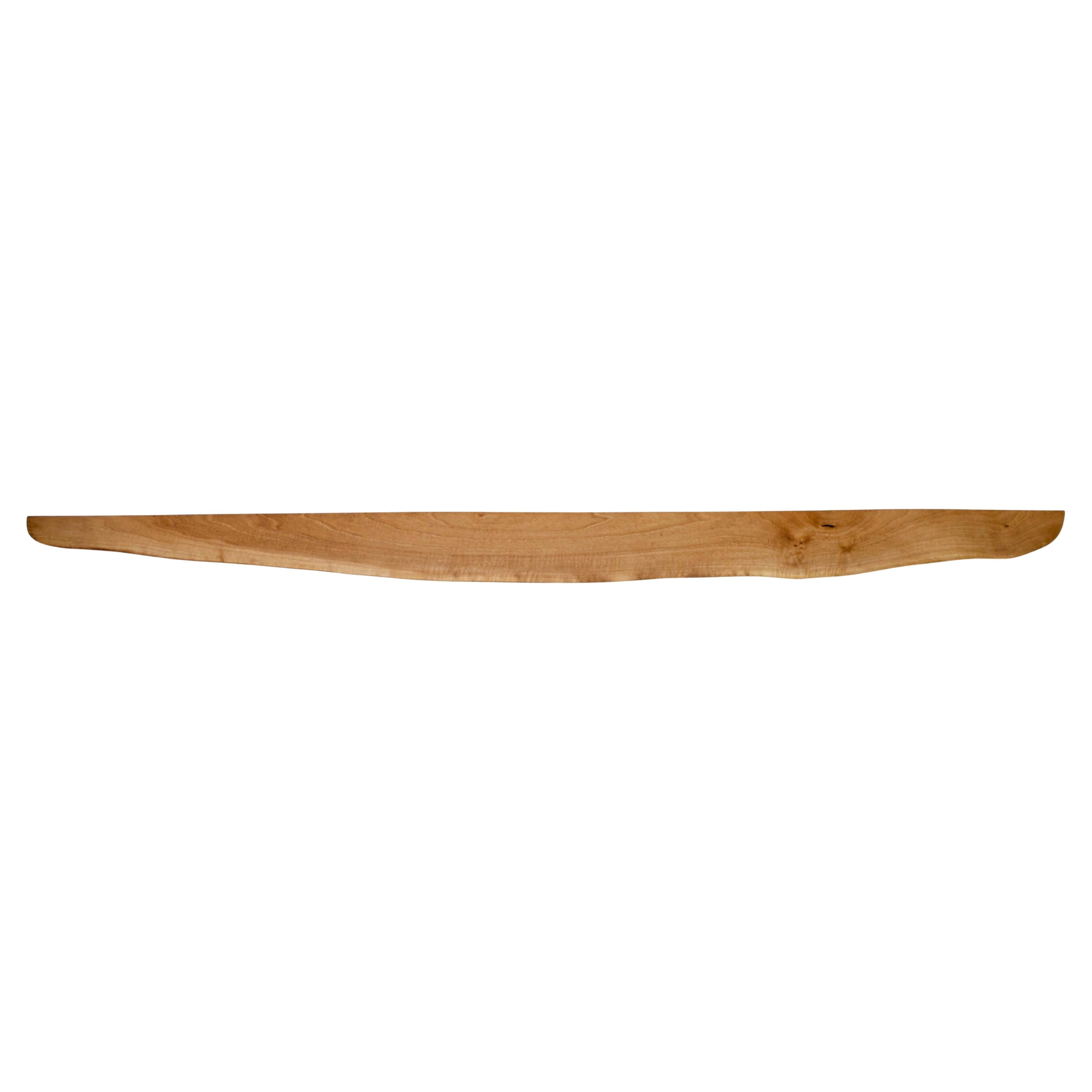 W1254 Wall Hanging Shelf in European Walnut Wood by Jörg Pietschmann