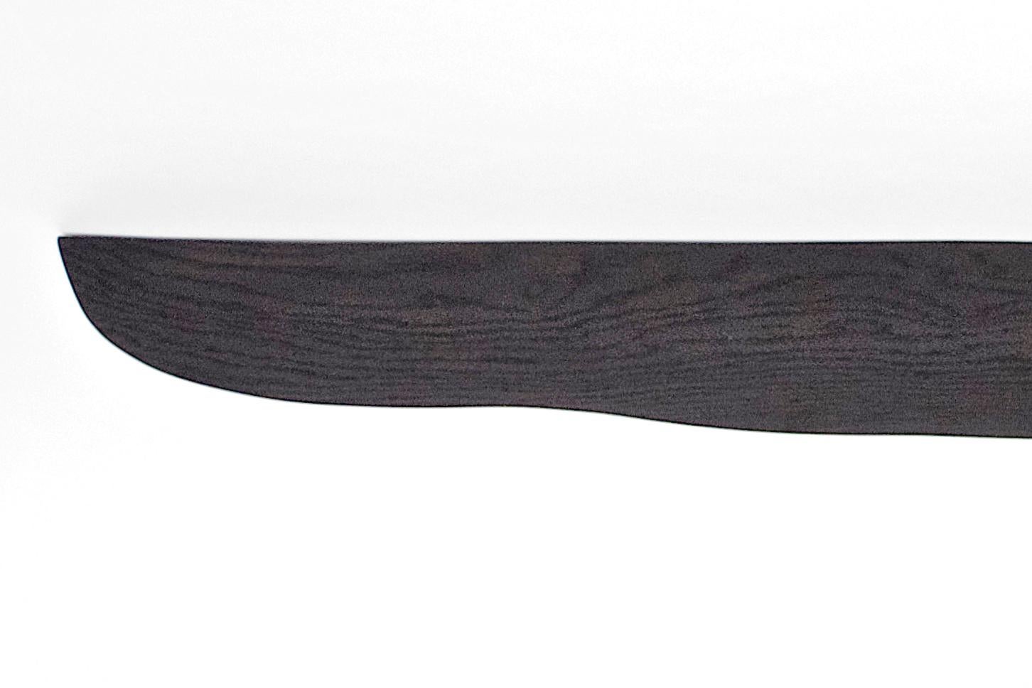 Post-Modern W1275 Wall Hanging Shelf in Bog Oak Wood by Jörg Pietschmann For Sale