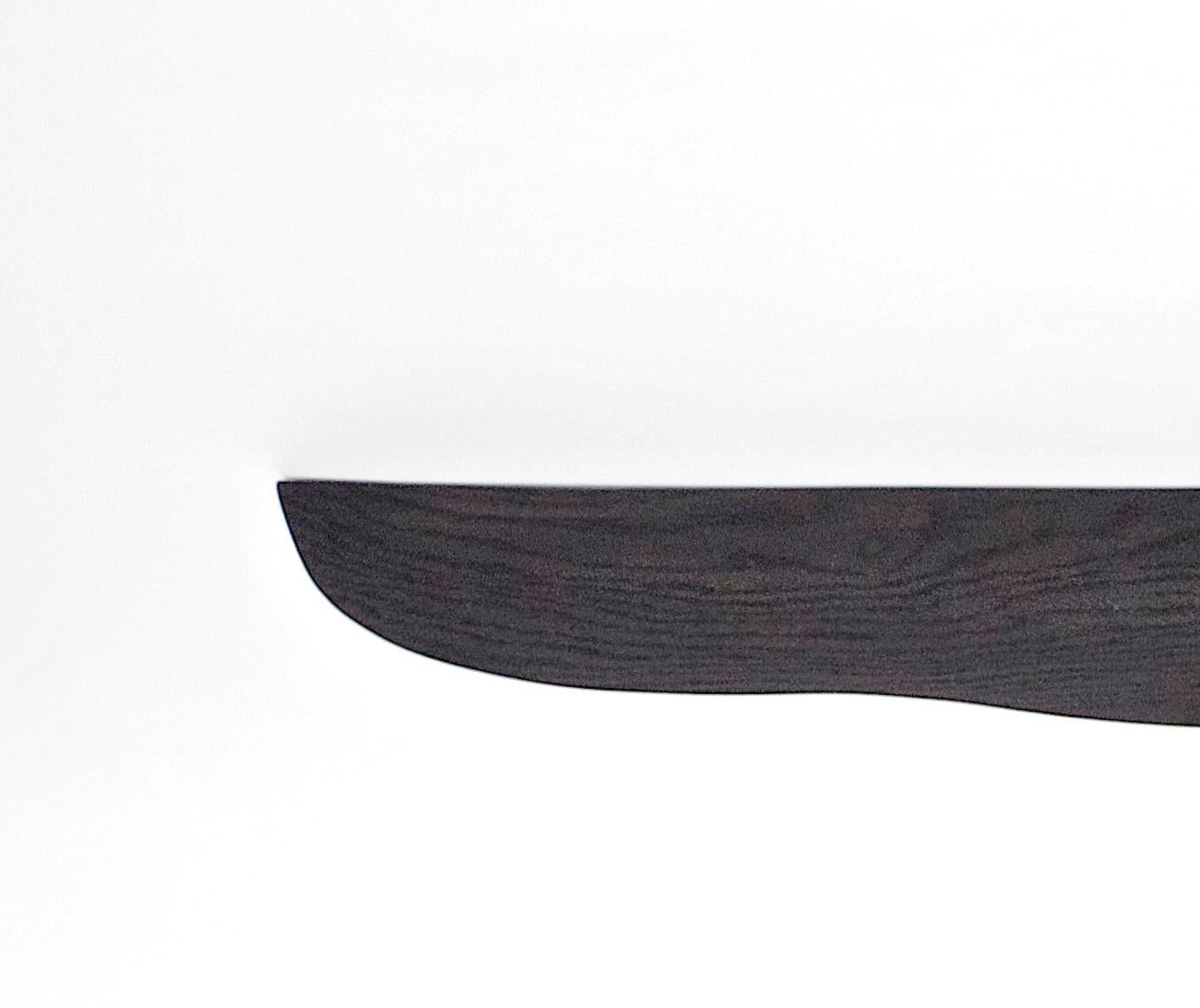 Contemporary W1275 Wall Hanging Shelf in Bog Oak Wood by Jörg Pietschmann For Sale