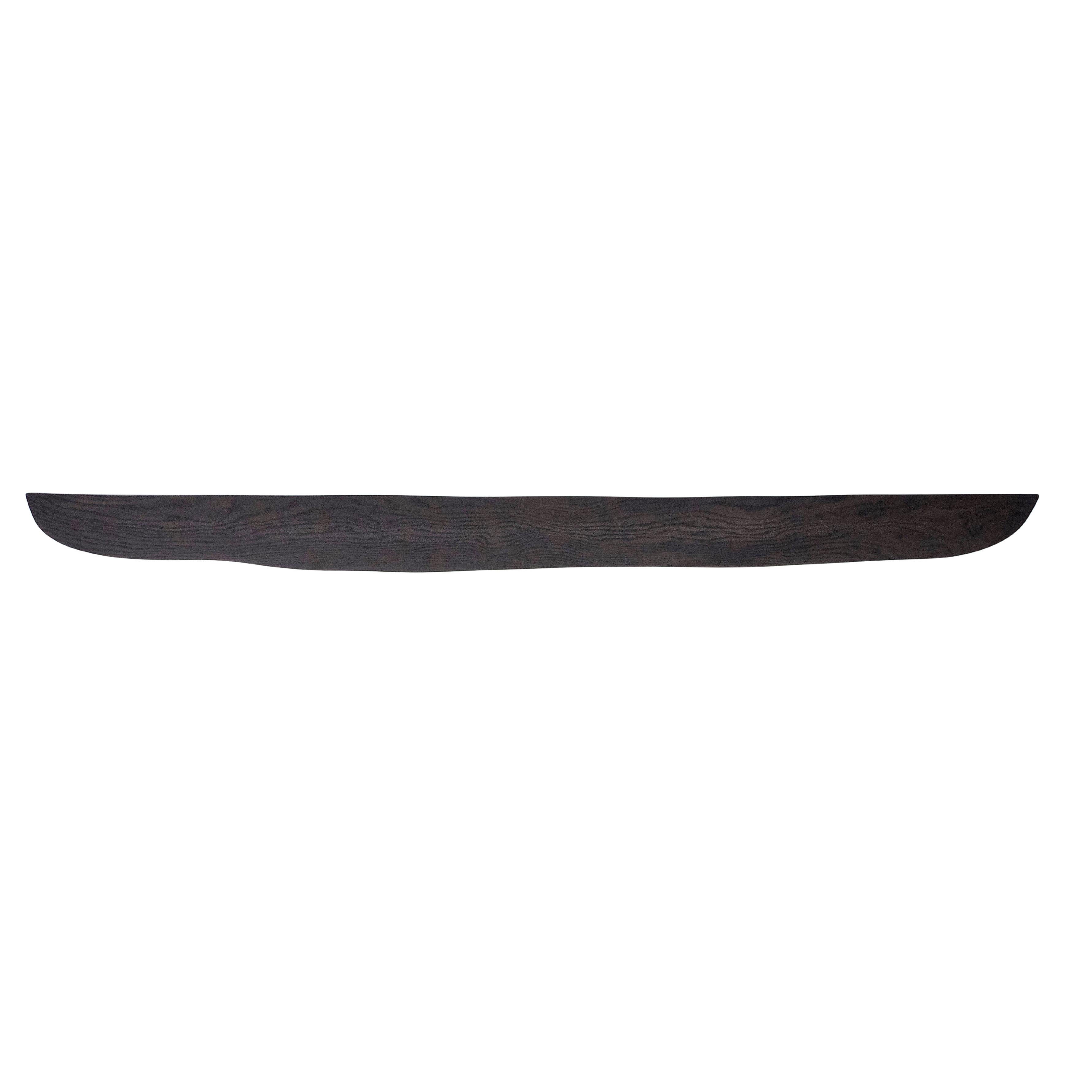 W1275 Wall Hanging Shelf in Bog Oak Wood by Jörg Pietschmann