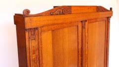 W1V period Golden oak 2 door cupboard 1830s