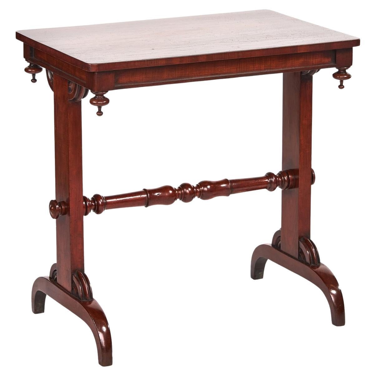 W1V Period Mahogany End Support Table For Sale