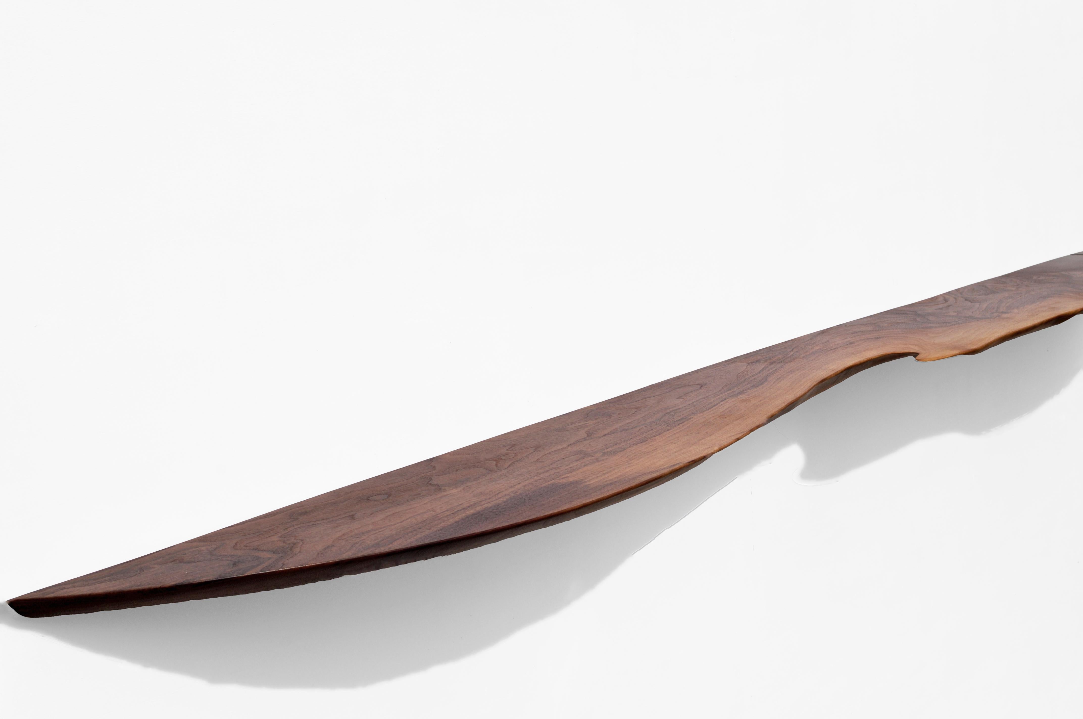 German W2330 Wall Hanging Shelf in Walnut Wood by Jörg Pietschmann For Sale