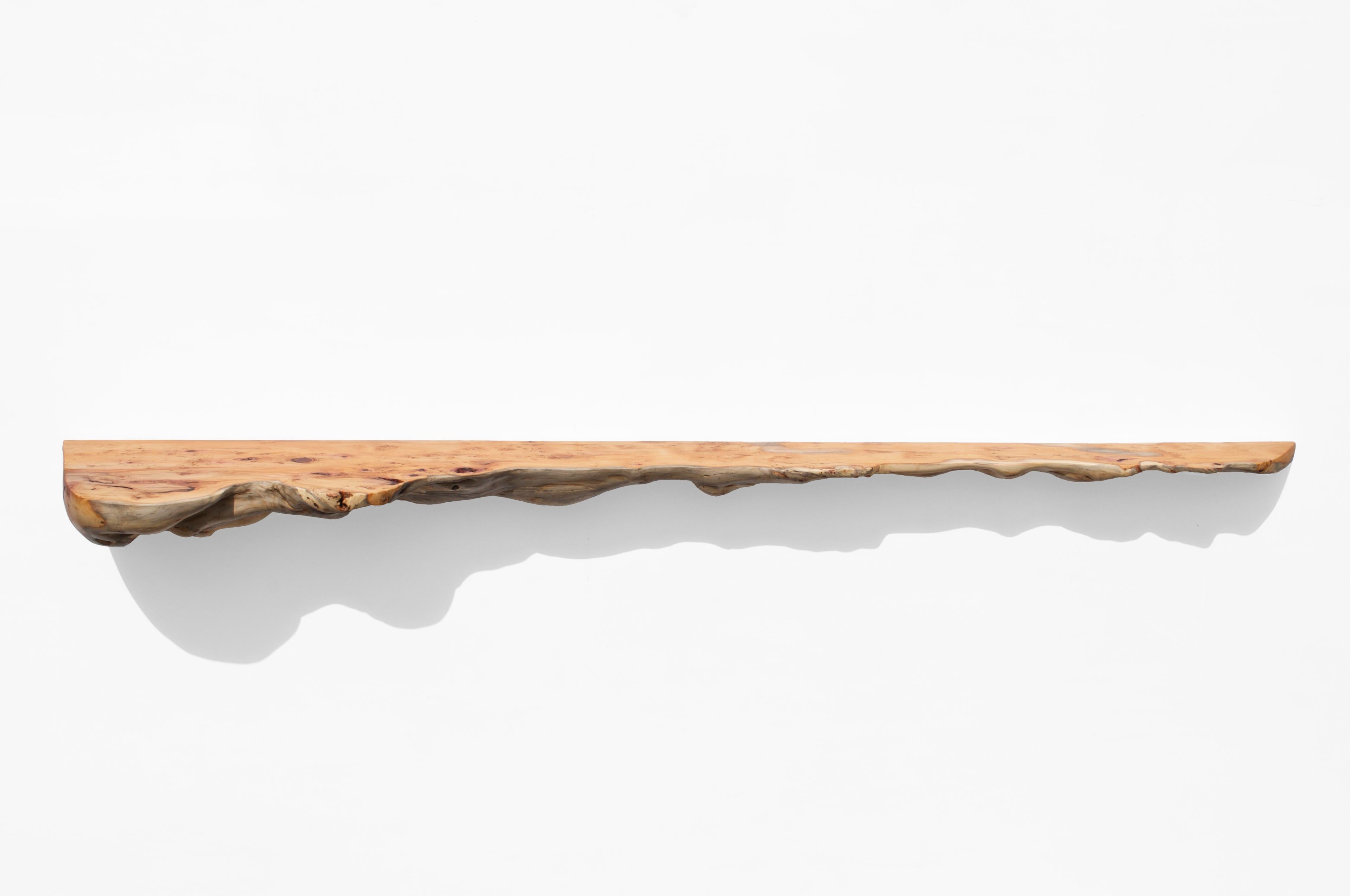 W2360 Wall Hanging Shelf in Yew Wood by Jörg Pietschmann In Excellent Condition For Sale In Geneve, CH
