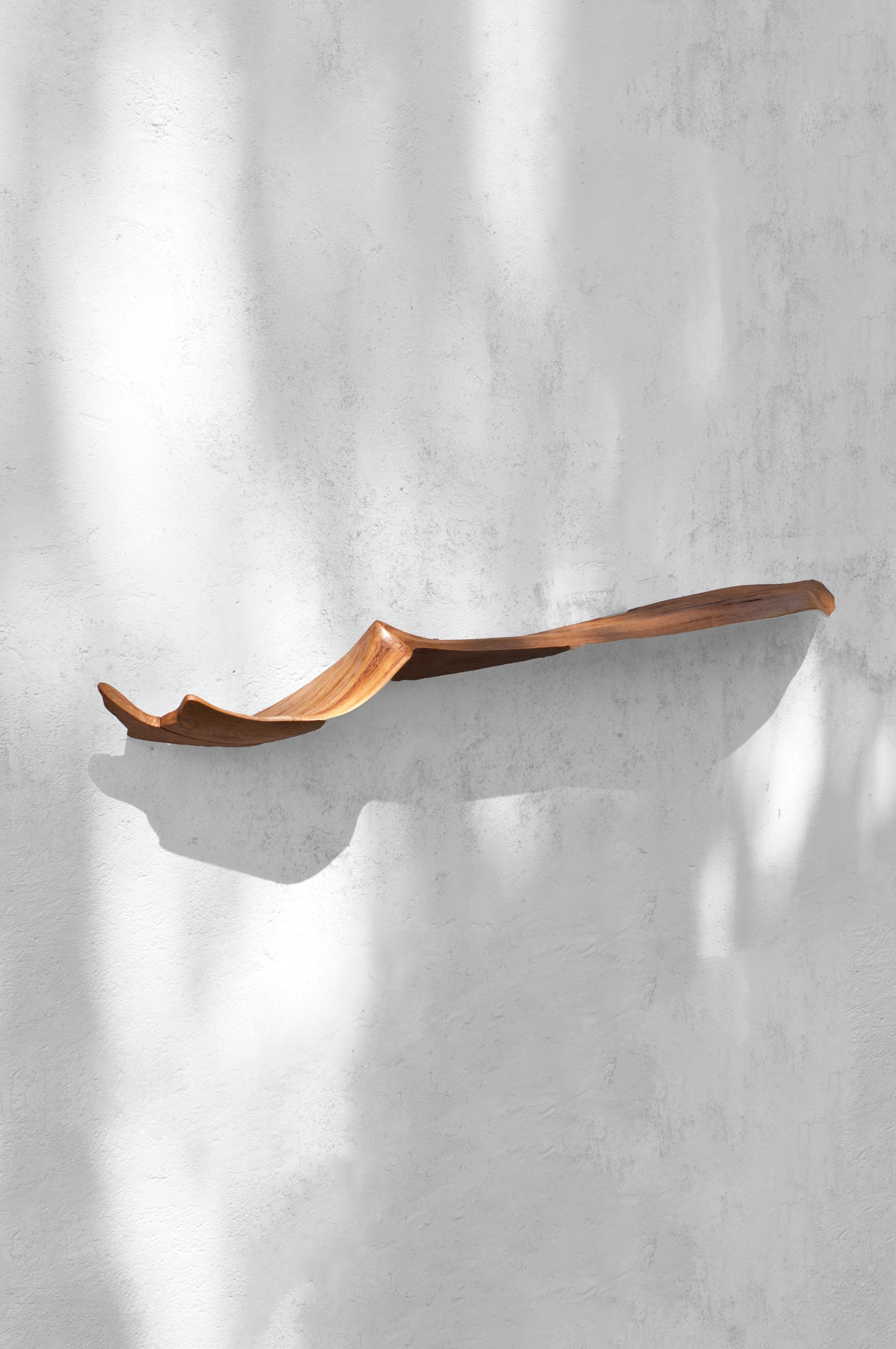 W2380 Wall Hanging Shelf in Oak Wood by Jörg Pietschmann In Excellent Condition For Sale In Geneve, CH
