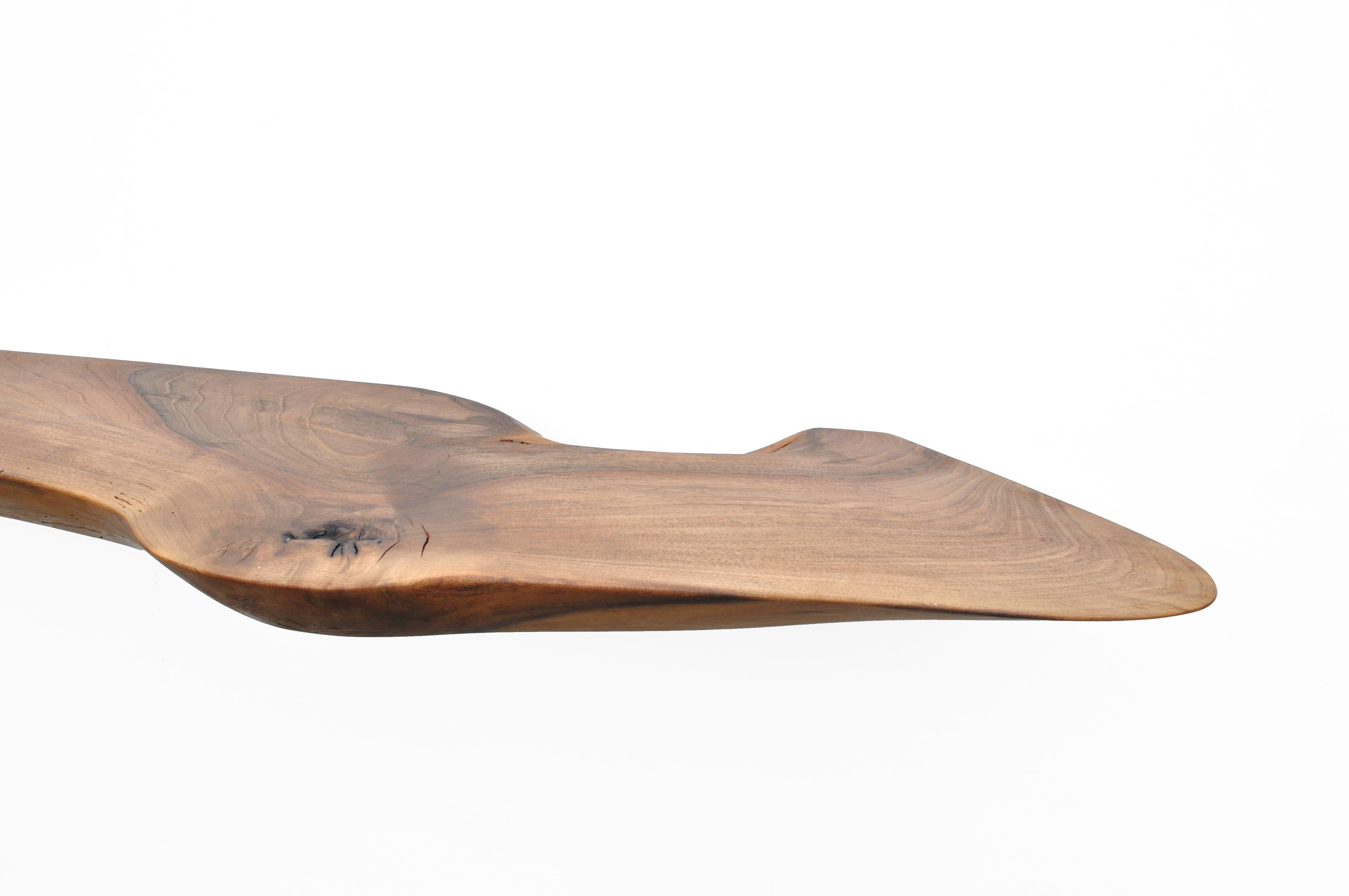 W2393 Estantería colgante de pared en madera de nogal by Jörg Pietschmann Posmoderno en venta
