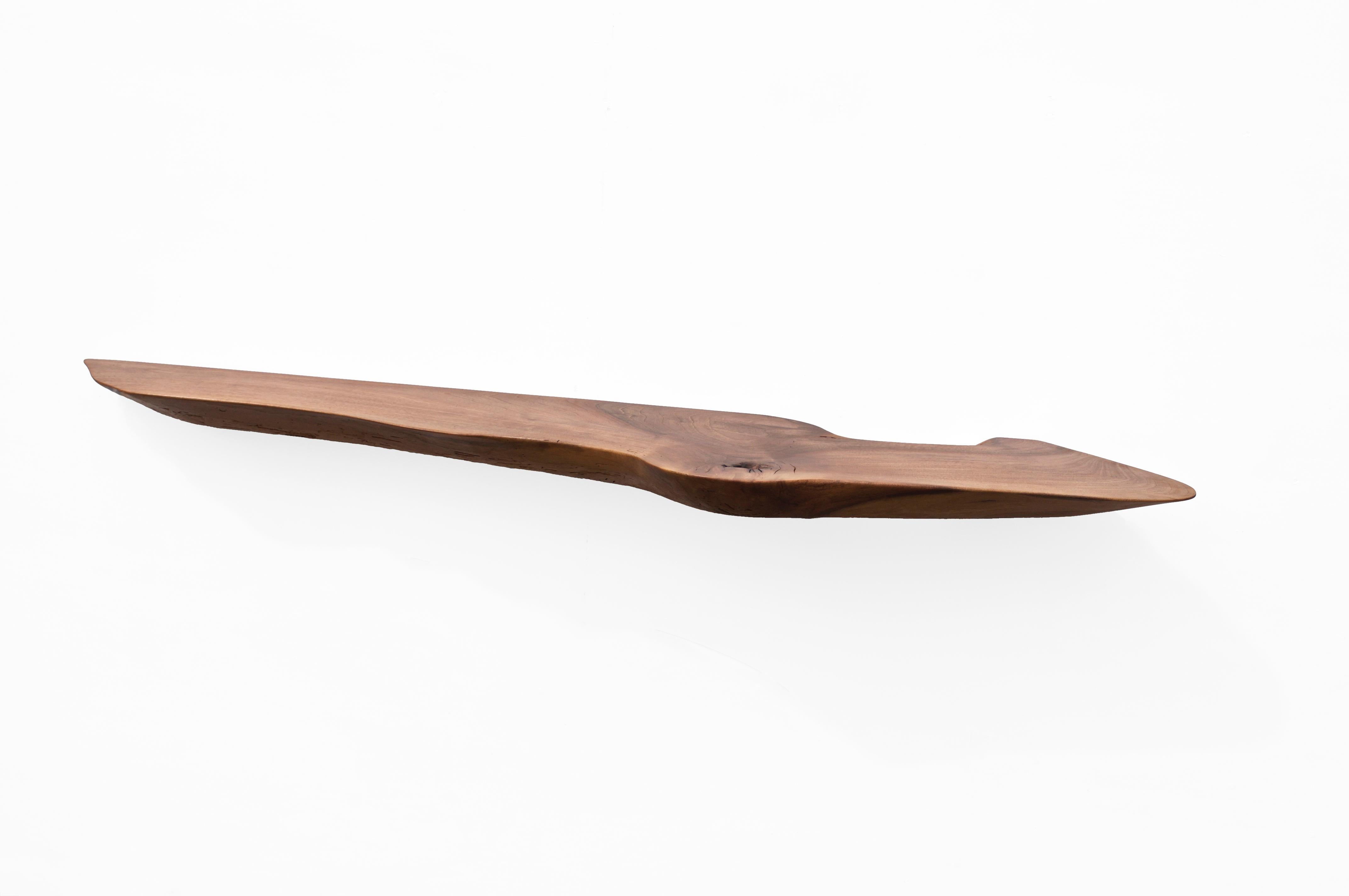 W2393 Estantería colgante de pared en madera de nogal by Jörg Pietschmann Siglo XXI y contemporáneo en venta