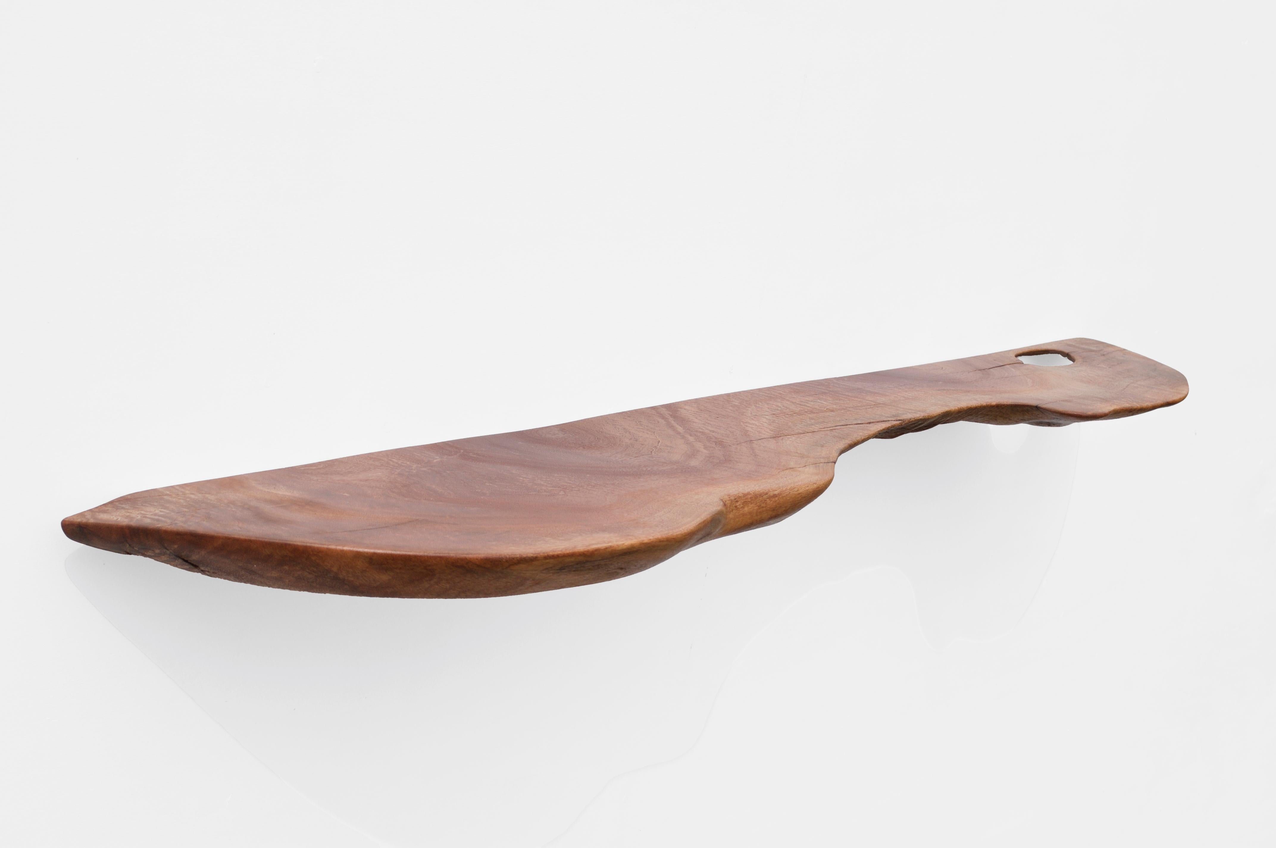 W2403 Wall Hanging Shelf in Teak Wood by Jörg Pietschmann
Dimensions: D 25,5 x W 138,5 x H 4 cm.
Materials: Teak wood.

All wall shelves include steel pin holders for discreet mounting. Please contact us.

In Pietschmann’s sculptures, trees that for
