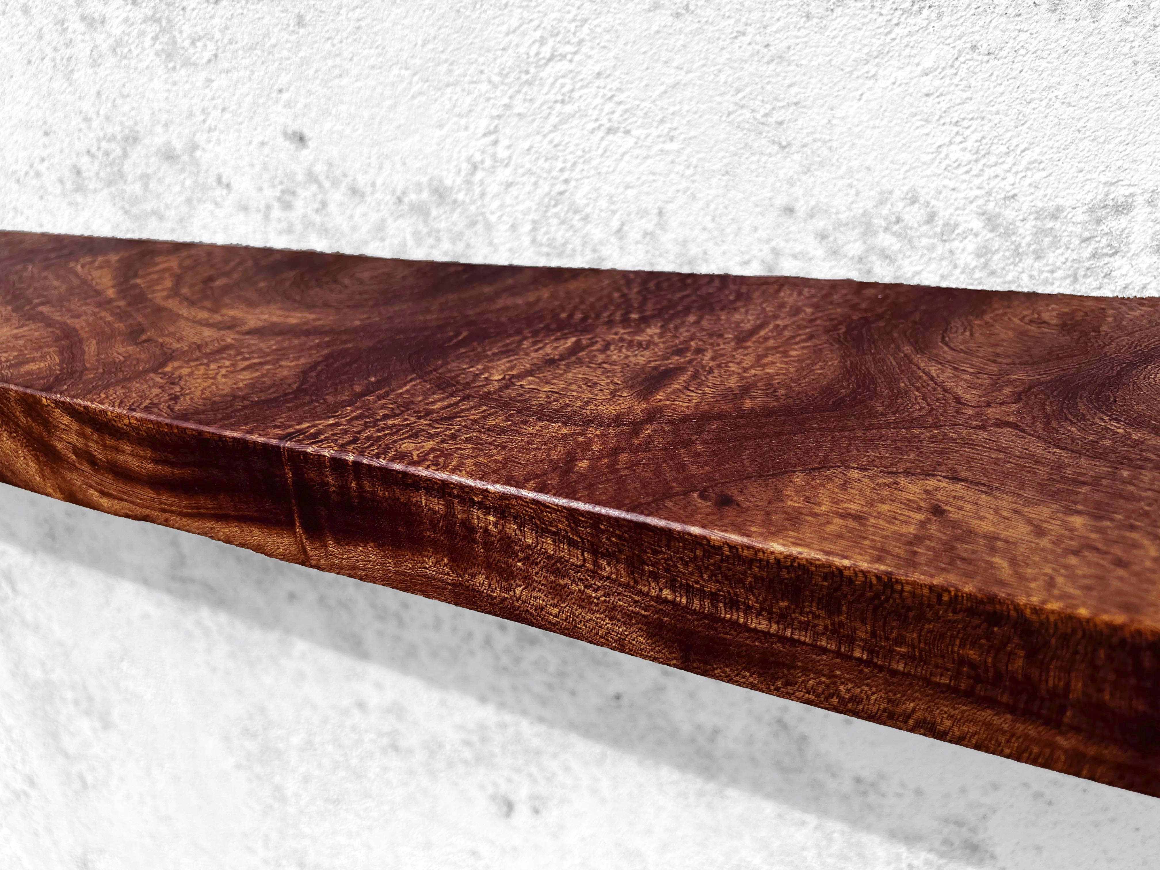 Post-Modern W2423 Wall Hanging Shelf in Teak Wood by Jörg Pietschmann For Sale