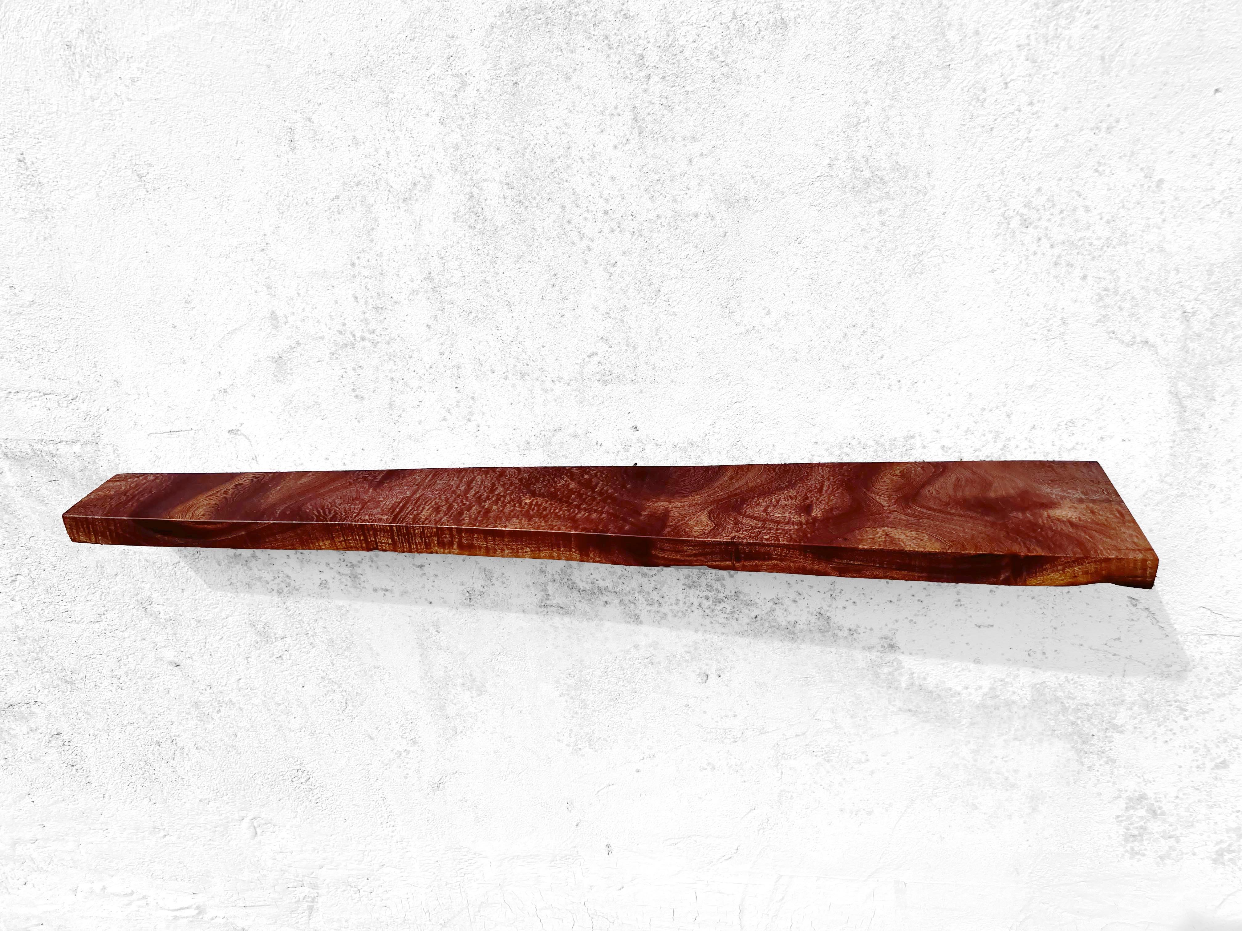 W2423 Wall Hanging Shelf in Teak Wood by Jörg Pietschmann In Excellent Condition For Sale In Geneve, CH