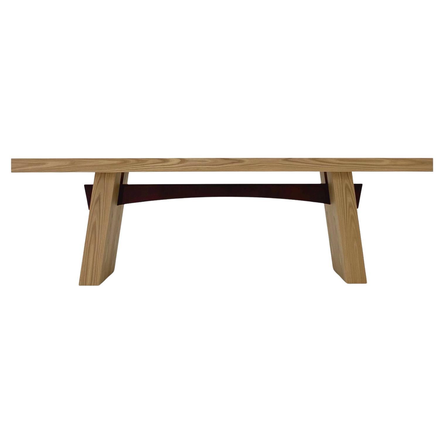 WA 240 Matt Elm And Glossy Oxblood Beam Rectangular Console by Casa Casati