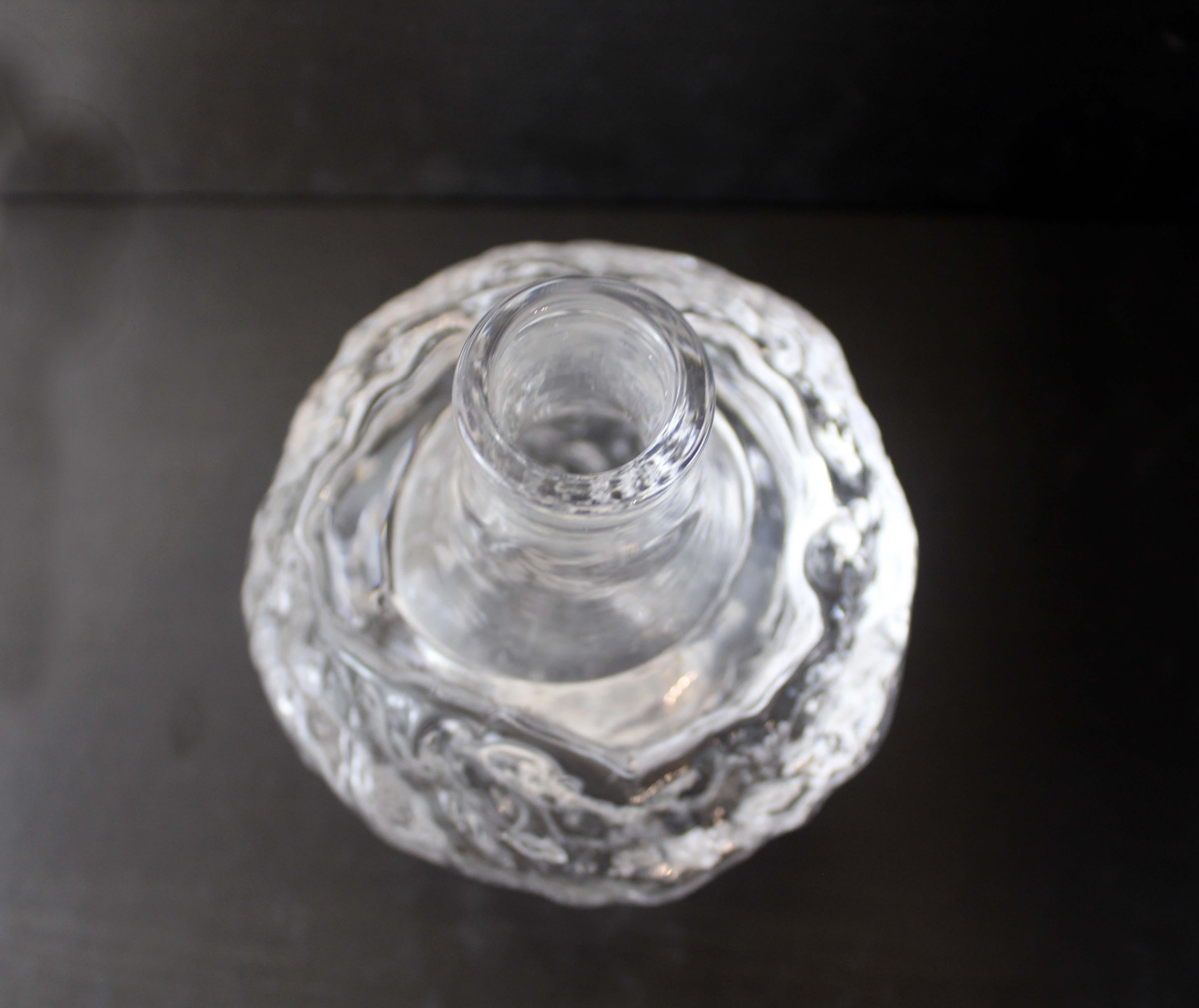 Waarf Rare Kosta Glass Vessel Clear Glass Overlay For Sale 2