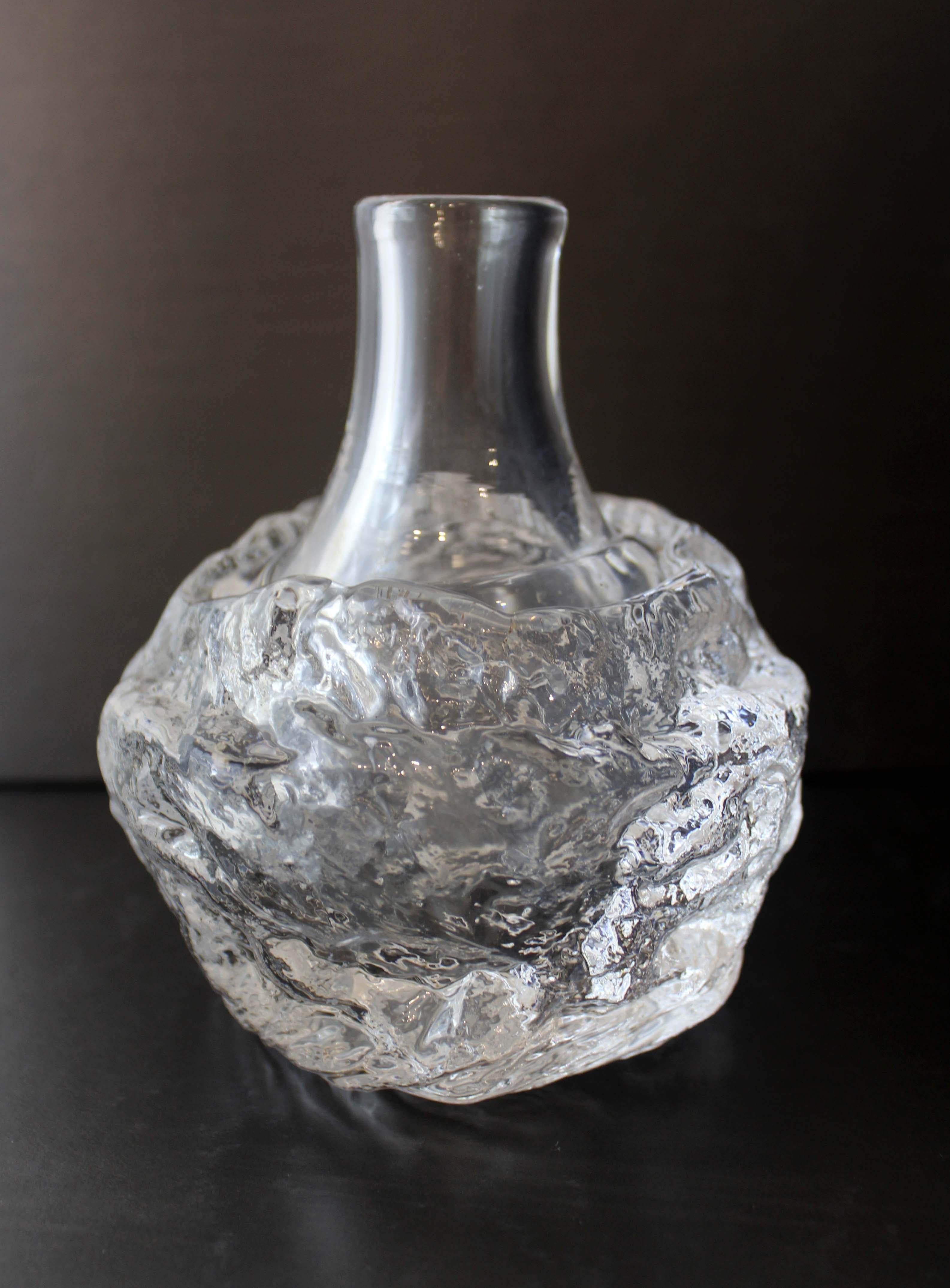 Waarf Rare Kosta Glass Vessel Clear Glass Overlay For Sale 3