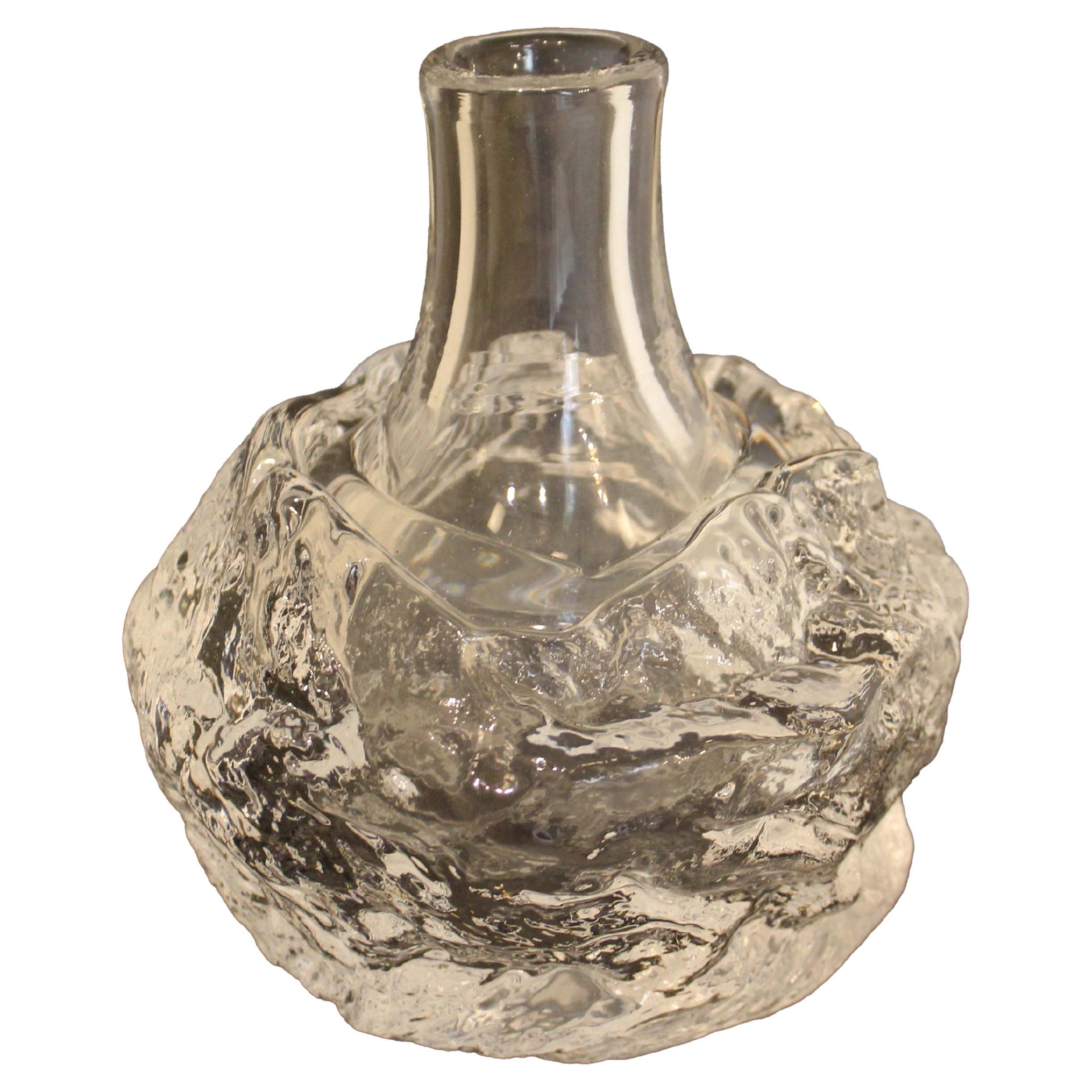 Waarf Raro Vaso de cristal de Kosta Superposición de cristal transparente