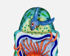 Alice Wabé Contemporary art wall sculpture colourful art papier mâché wild fun