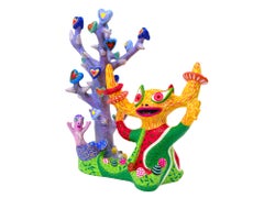 Frutos del amor Wabé Escultura contemporánea arte alegría diversión pop árbol bosque color