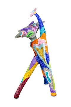 The echo of being Wabé Contemporary art sculpture colour joy fun papier mâché