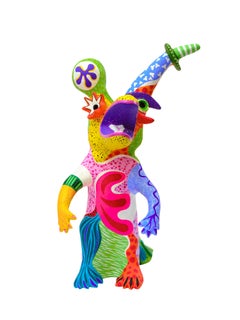 The hidden thoughts of the vixen Wabé Contmeporary sculpture color art joy dream