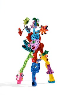 Volcanic #2 Wabé Contemporary sculpture color art animal joy dream fun humour