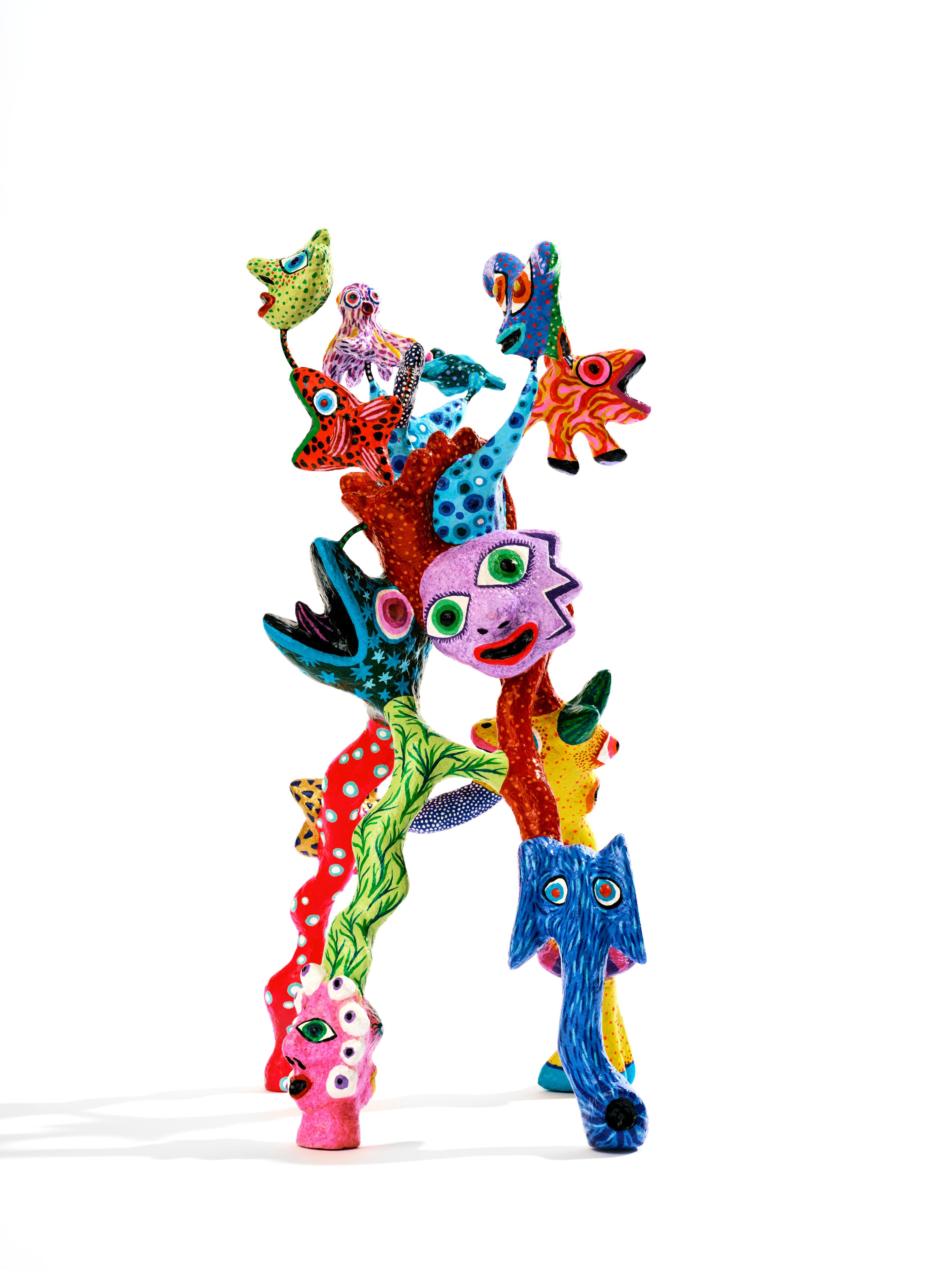 Volcanic #2 Wabé Contemporary sculpture color art animal joy dream fun humour