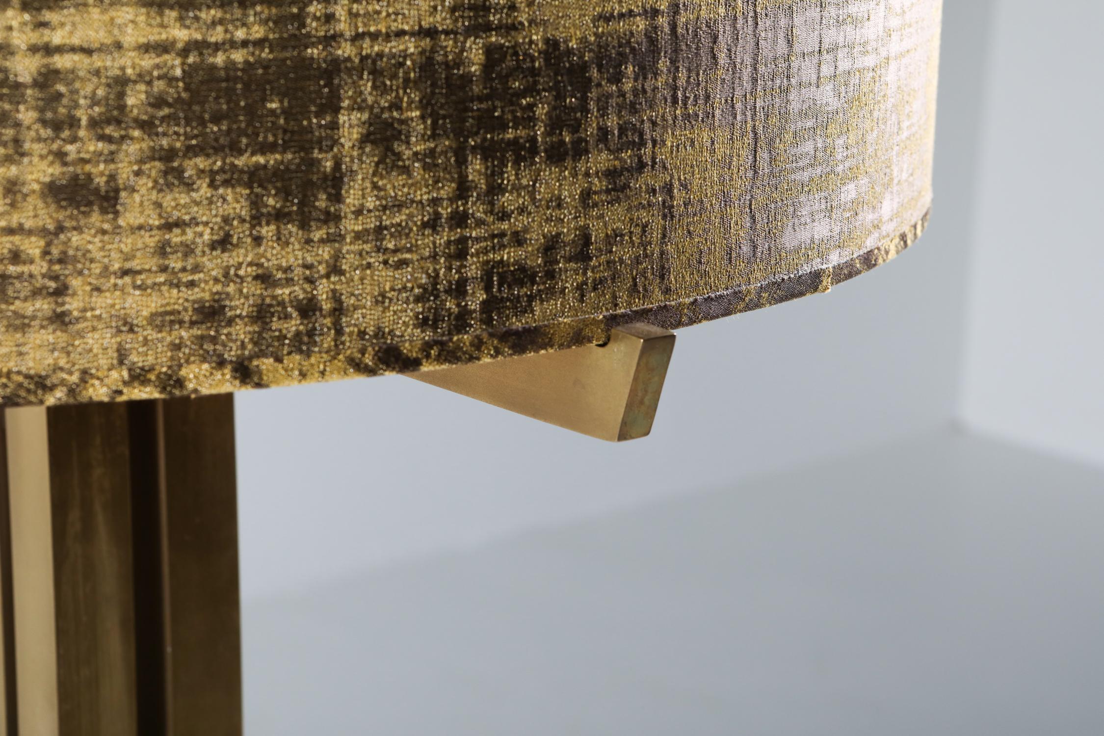 Belgian Wabbes Brass Floor Lamp by Jan Vlug