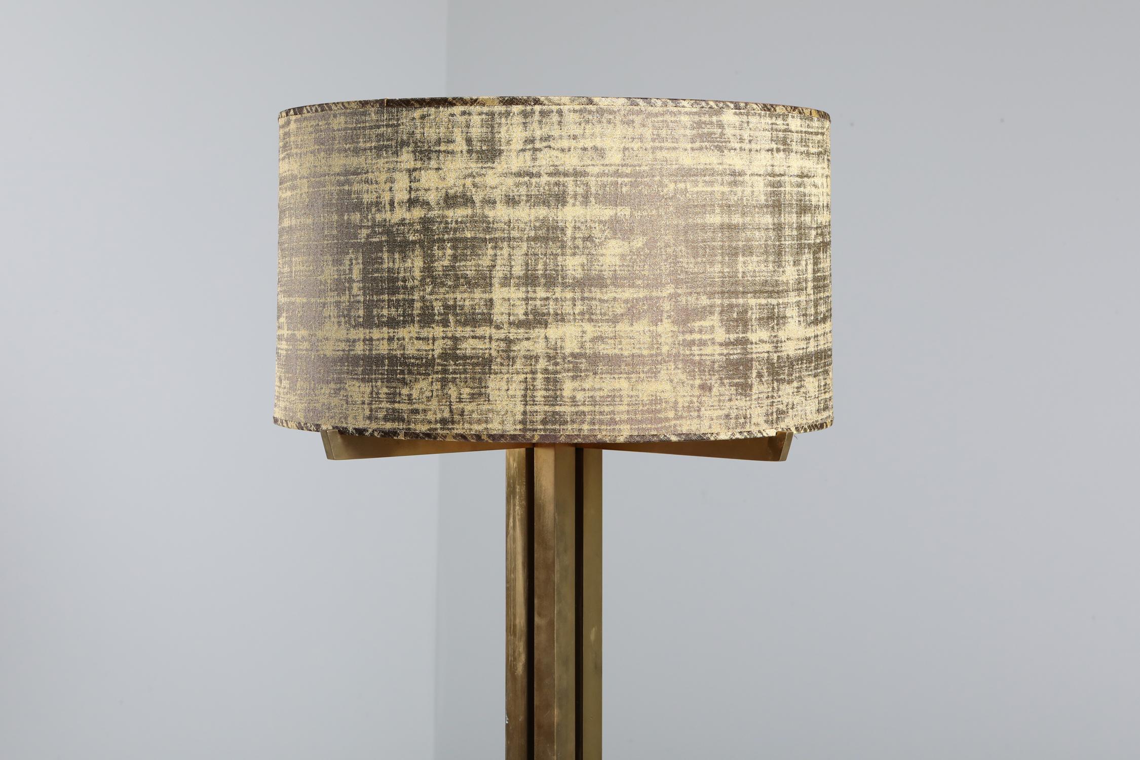 Wabbes Brass Floor Lamp by Jan Vlug 2