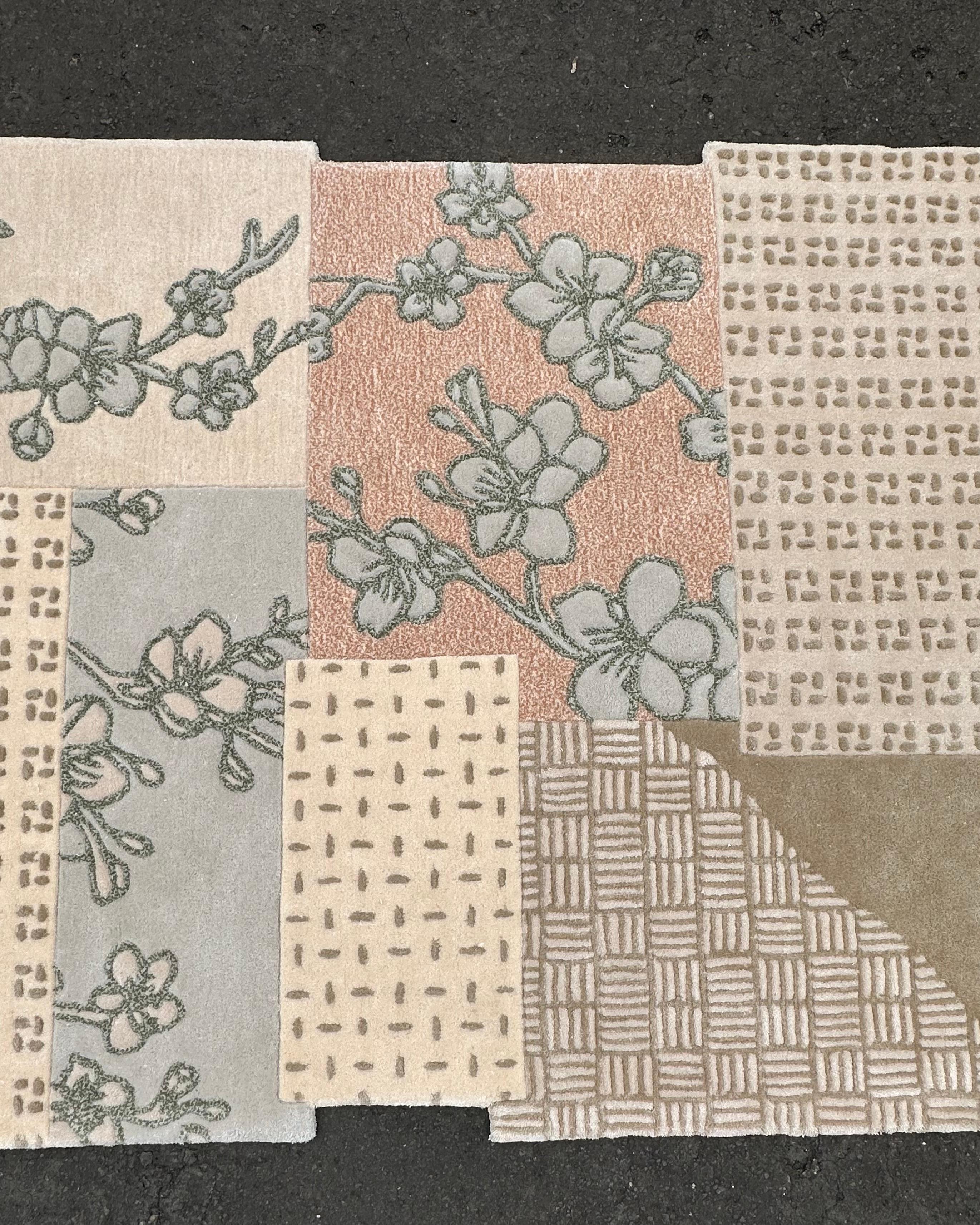 Wabi Patch Japandi Style Rug by RAG home In New Condition For Sale In Jakarta Selatan, ID