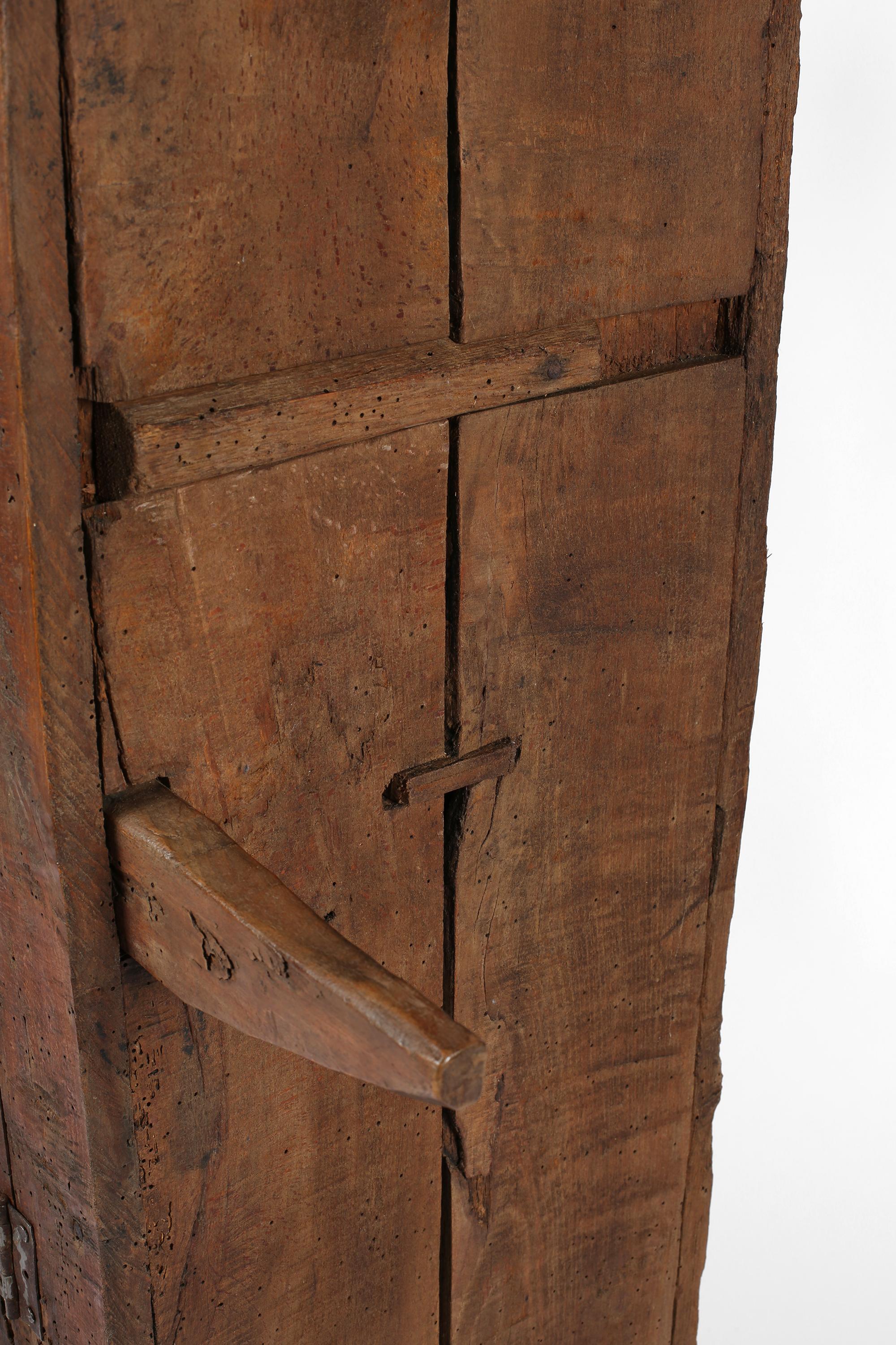 Wabi-Sabi 18th Century Primitive Carpathian Mountain Cupboard Rustic Farmhouse For Sale 13