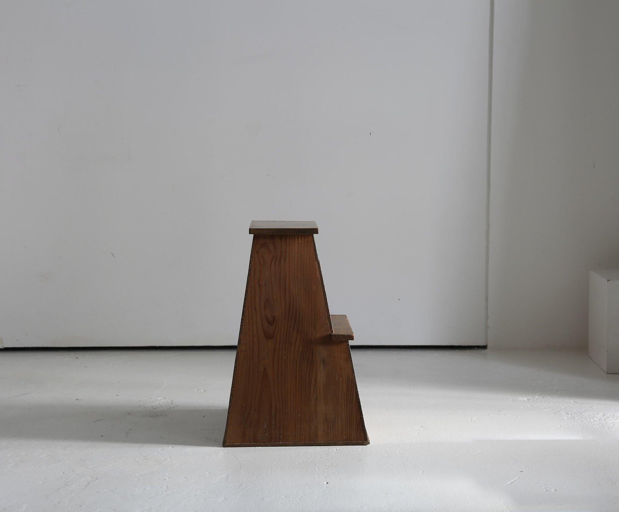 Wood Wabi Sabi 1960s Japanese Cedar Box Steps For Sale