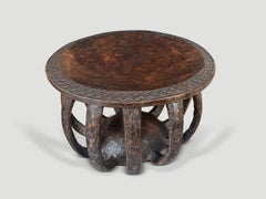 Wabi Sabi African Round Side Table